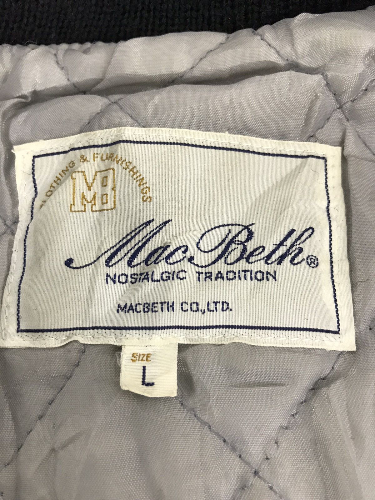 Macbeth Vintage Macbeth Varsity Jacket Wool Quilted Inner Size US L / EU 52-54 / 3 - 5 Thumbnail