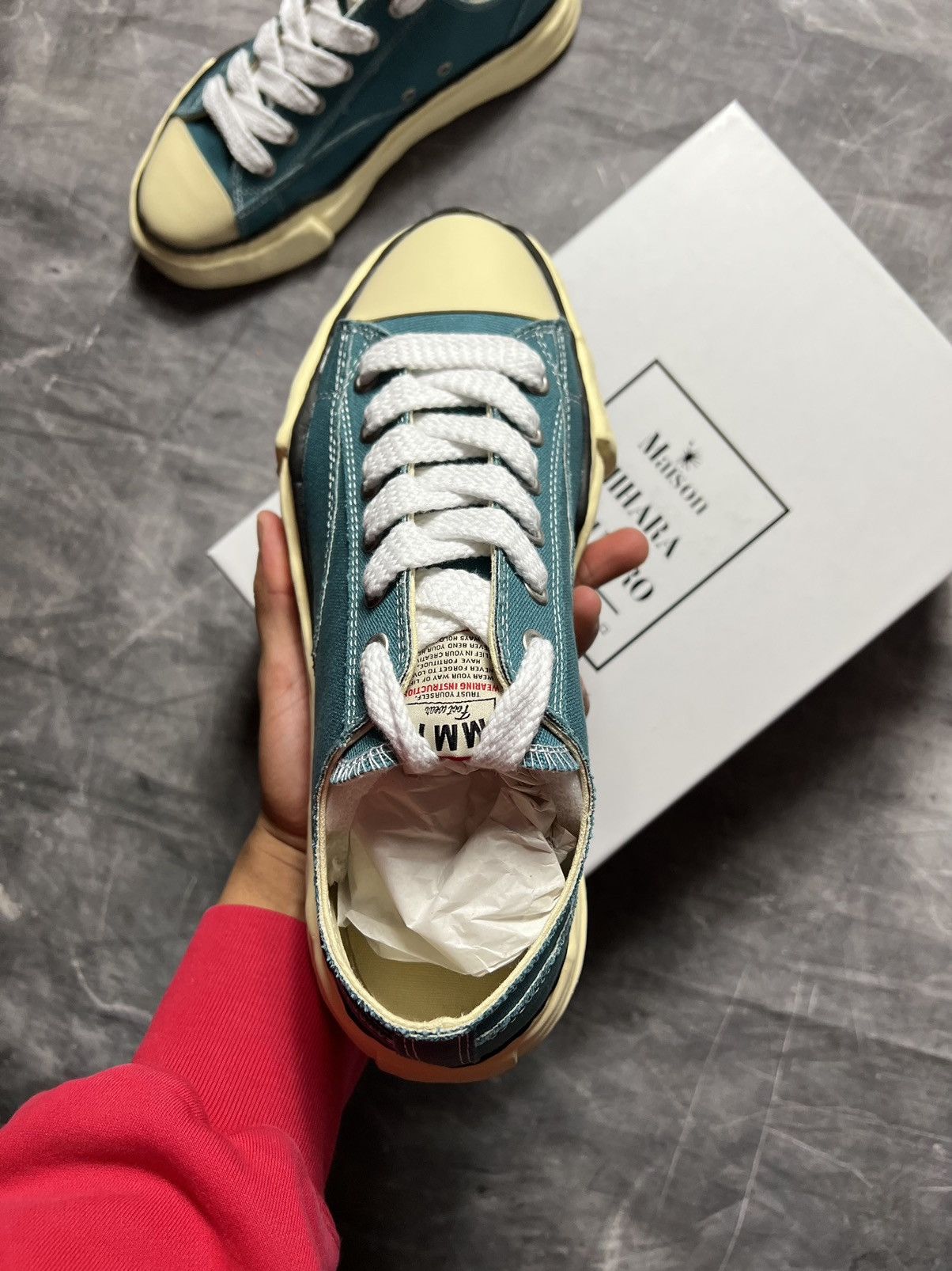 Maison MIHARA YASUHIRO Maison Mihara Yasuhiro Canvas Aged Sole Sneakers Size US 12 / EU 45 - 4 Thumbnail