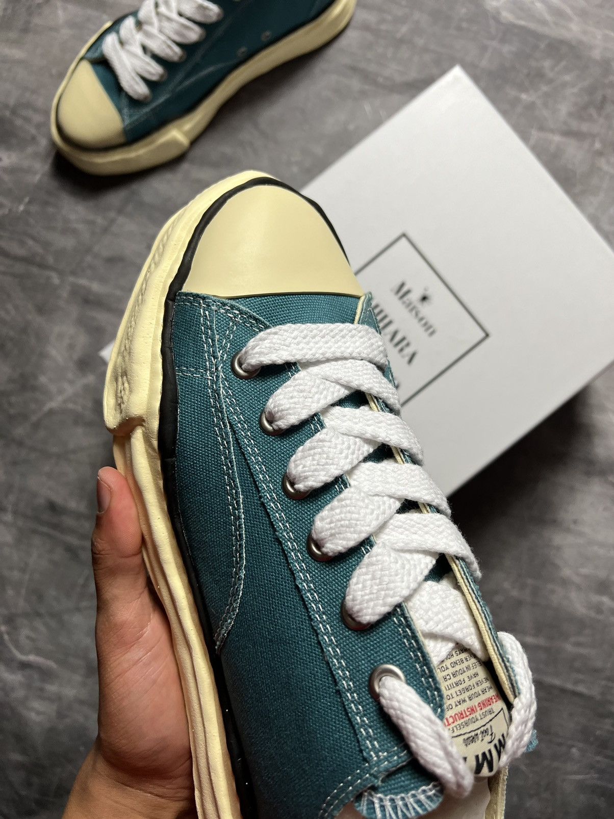 Maison MIHARA YASUHIRO Maison Mihara Yasuhiro Canvas Aged Sole Sneakers Size US 12 / EU 45 - 5 Thumbnail