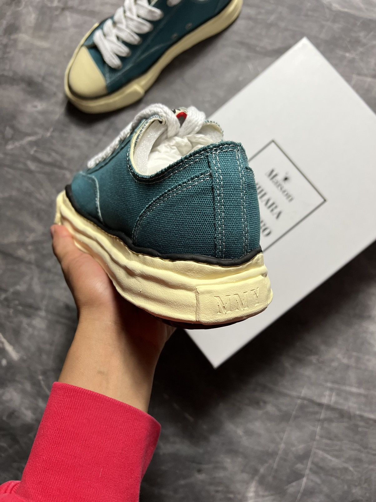 Maison MIHARA YASUHIRO Maison Mihara Yasuhiro Canvas Aged Sole Sneakers Size US 12 / EU 45 - 3 Thumbnail