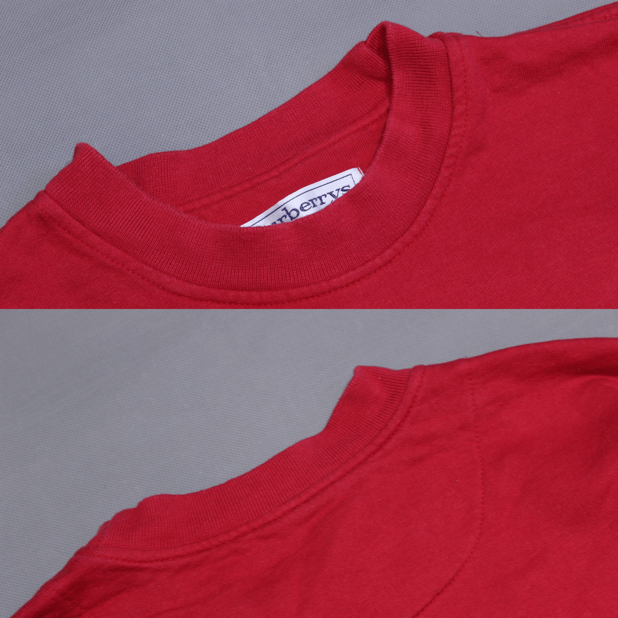 Burberry 90S Burberry's Embroidered Logo Acid Red Vintage Sweatshirt Size US M / EU 48-50 / 2 - 4 Thumbnail
