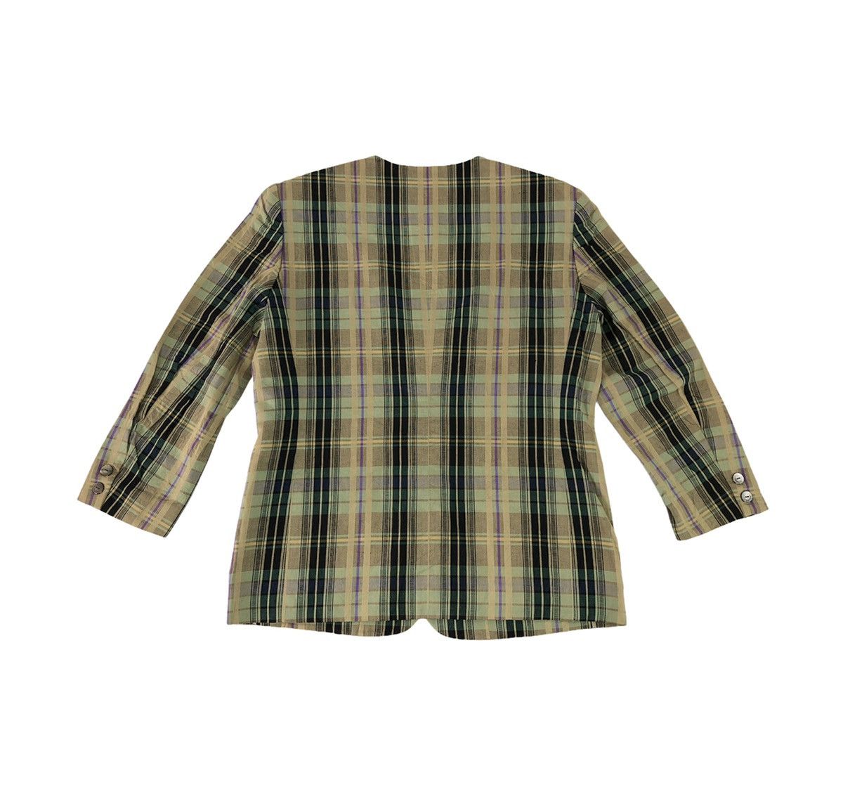 Burberry × Designer × Vintage Burberrys Blazer Coat Fashion Designer Brand Checkered Size M / US 6-8 / IT 42-44 - 2 Thumbnail