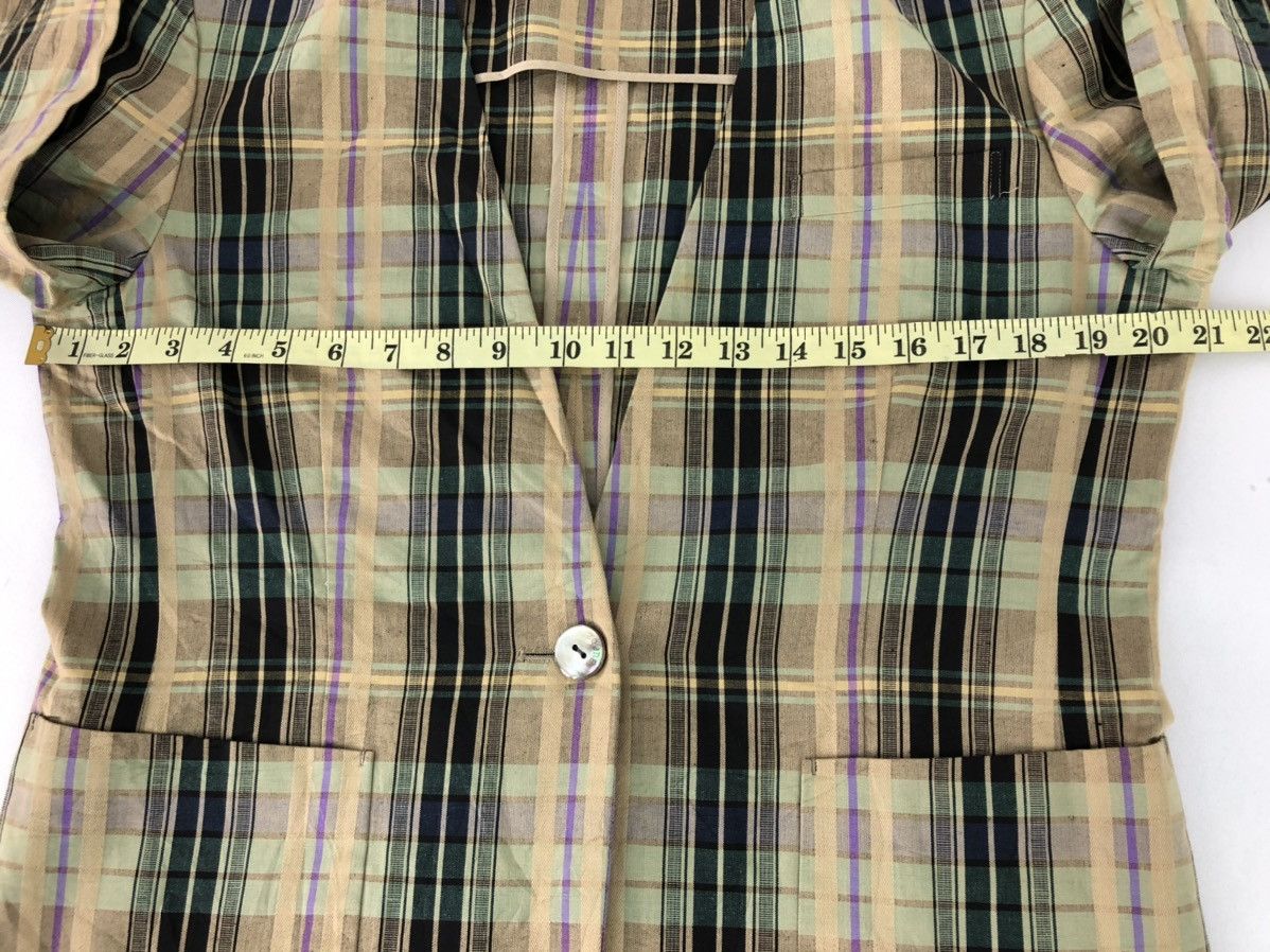 Burberry × Designer × Vintage Burberrys Blazer Coat Fashion Designer Brand Checkered Size M / US 6-8 / IT 42-44 - 8 Thumbnail