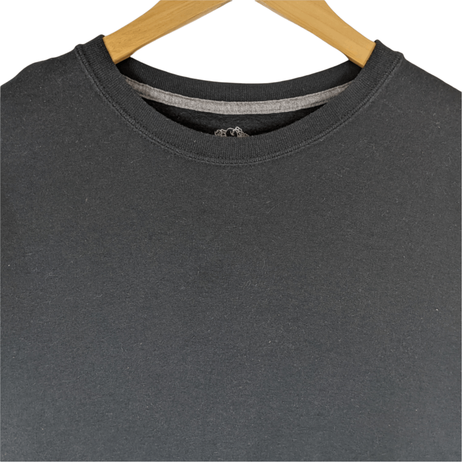 American Apparel × Fruit Of The Loom FRUIT OF THE LOOM Black Plain Crewneck Jumper Sweatshirt Size US M / EU 48-50 / 2 - 4 Thumbnail