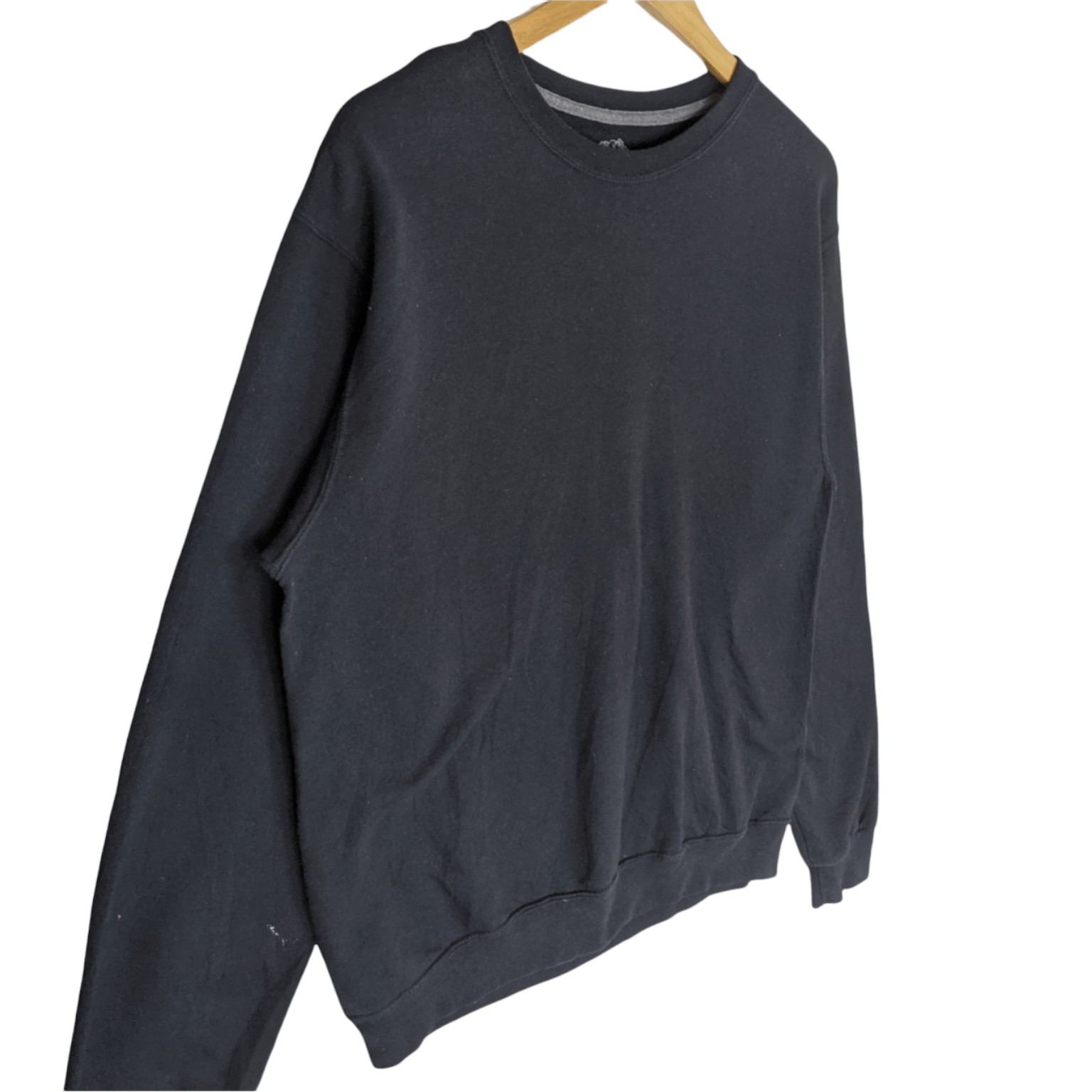 American Apparel × Fruit Of The Loom FRUIT OF THE LOOM Black Plain Crewneck Jumper Sweatshirt Size US M / EU 48-50 / 2 - 3 Thumbnail