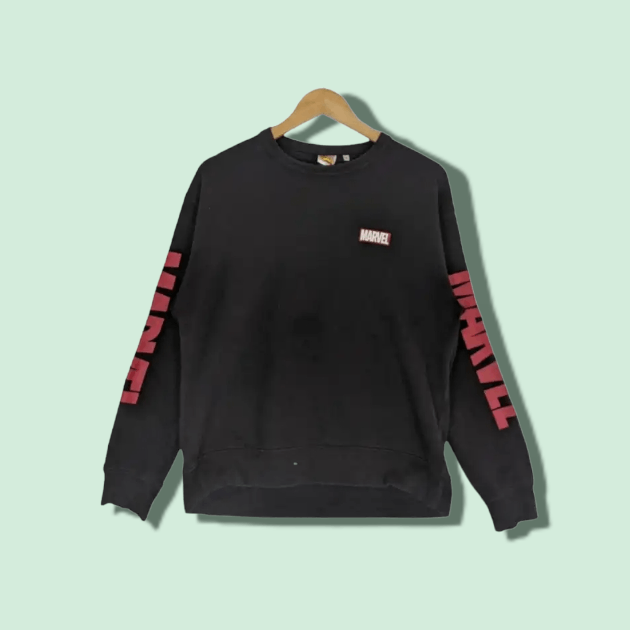 Japanese Brand MARVEL Sidetape Crewneck Jumper Sweatshirt Size US M / EU 48-50 / 2 - 1 Thumbnail