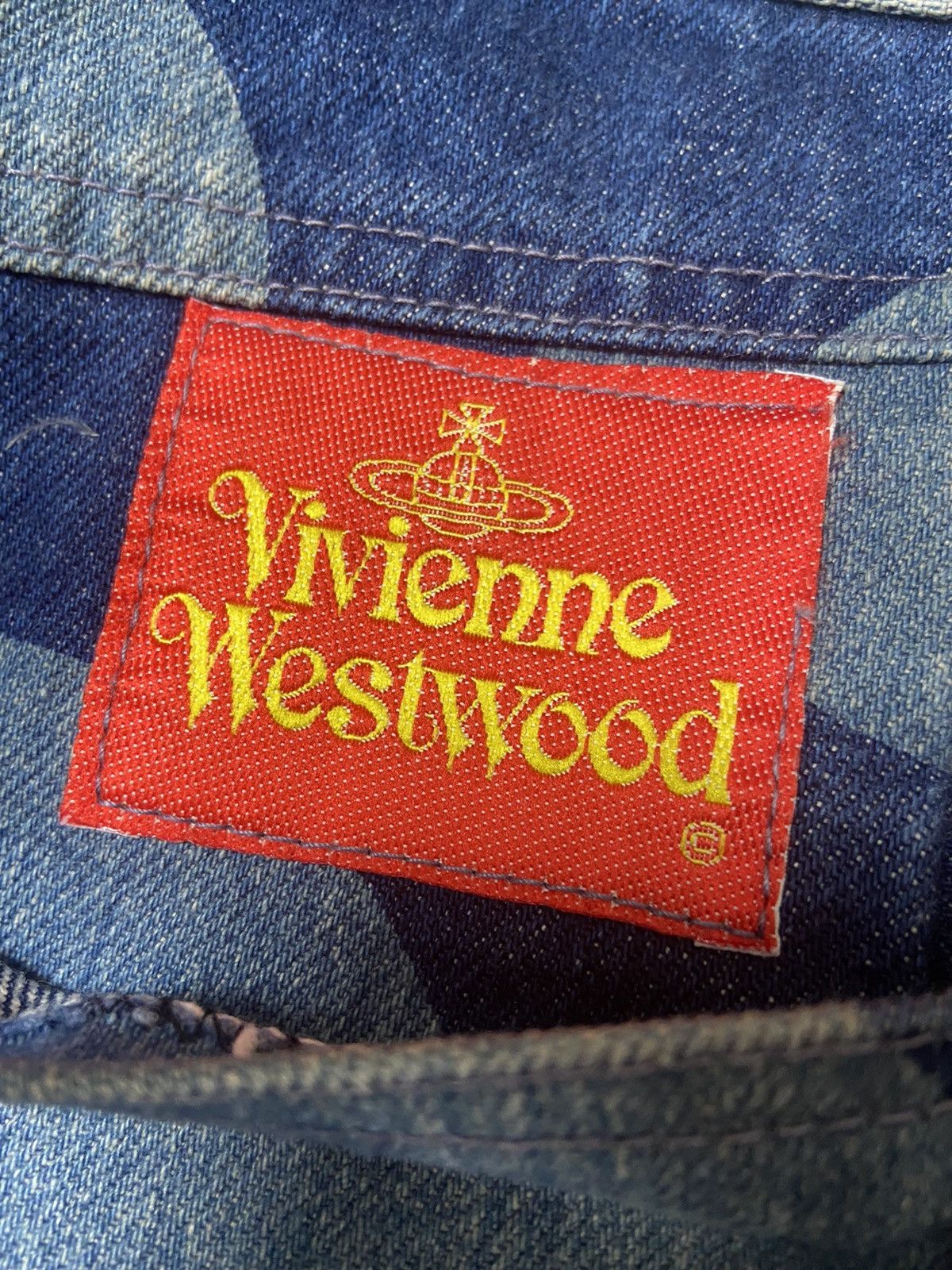 Vivienne Westwood S vivienne Westwood VINTAGE Orb Polkadot Denim Pants 80s 90s Size US 26 / EU 42 - 3 Thumbnail