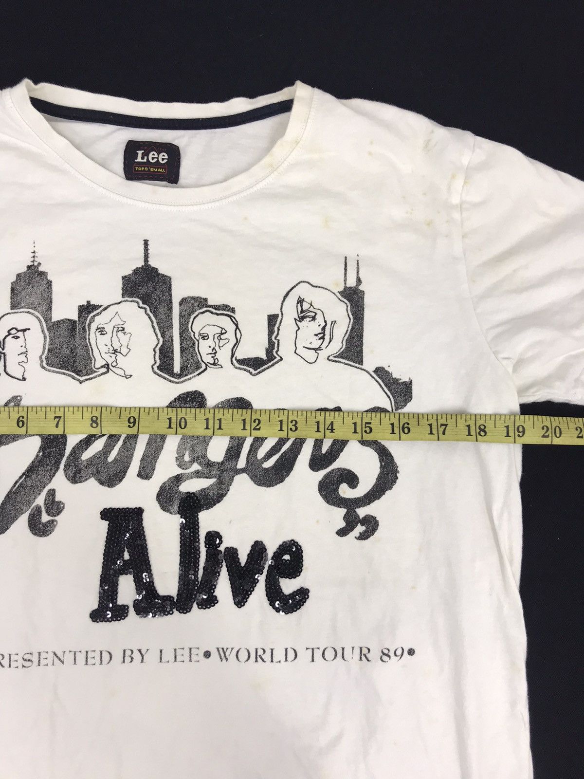 Band Tees Vintage Lee The Dangers Alive World Tour 89 Band Tee Size M / US 6-8 / IT 42-44 - 5 Thumbnail