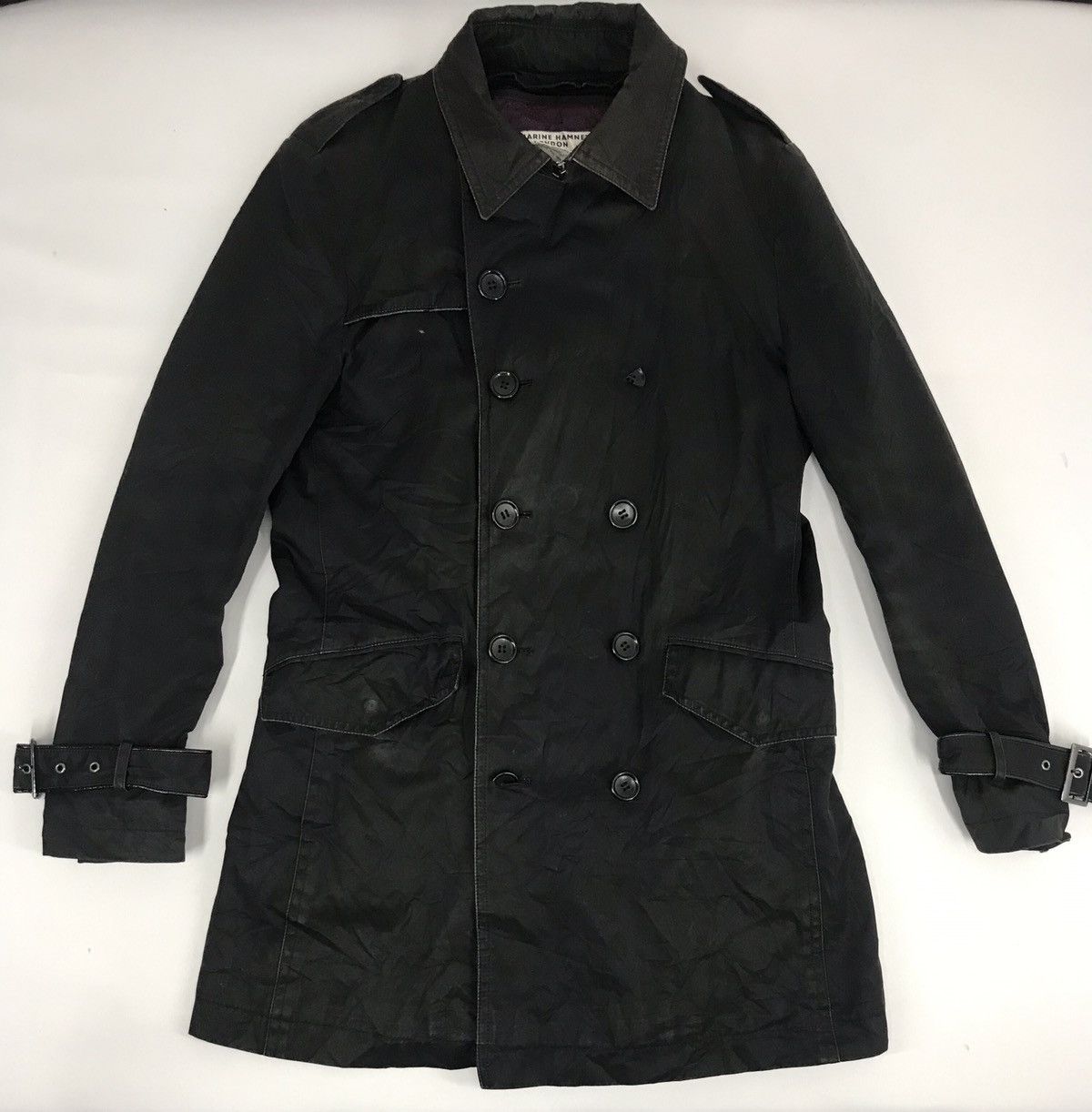 Katharine Hamnett London Katharine Hamnett London Trench Coat Double Breasted Jacket Size US M / EU 48-50 / 2 - 1 Thumbnail