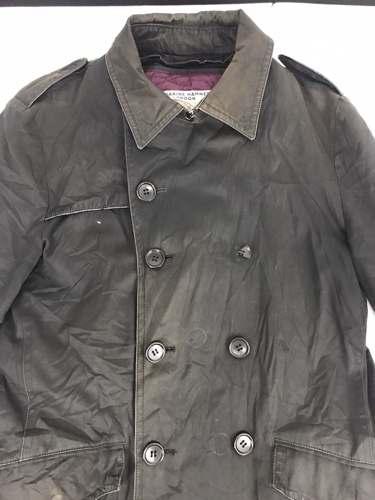 Katharine Hamnett London Katharine Hamnett London Trench Coat Double Breasted Jacket Size US M / EU 48-50 / 2 - 2 Thumbnail