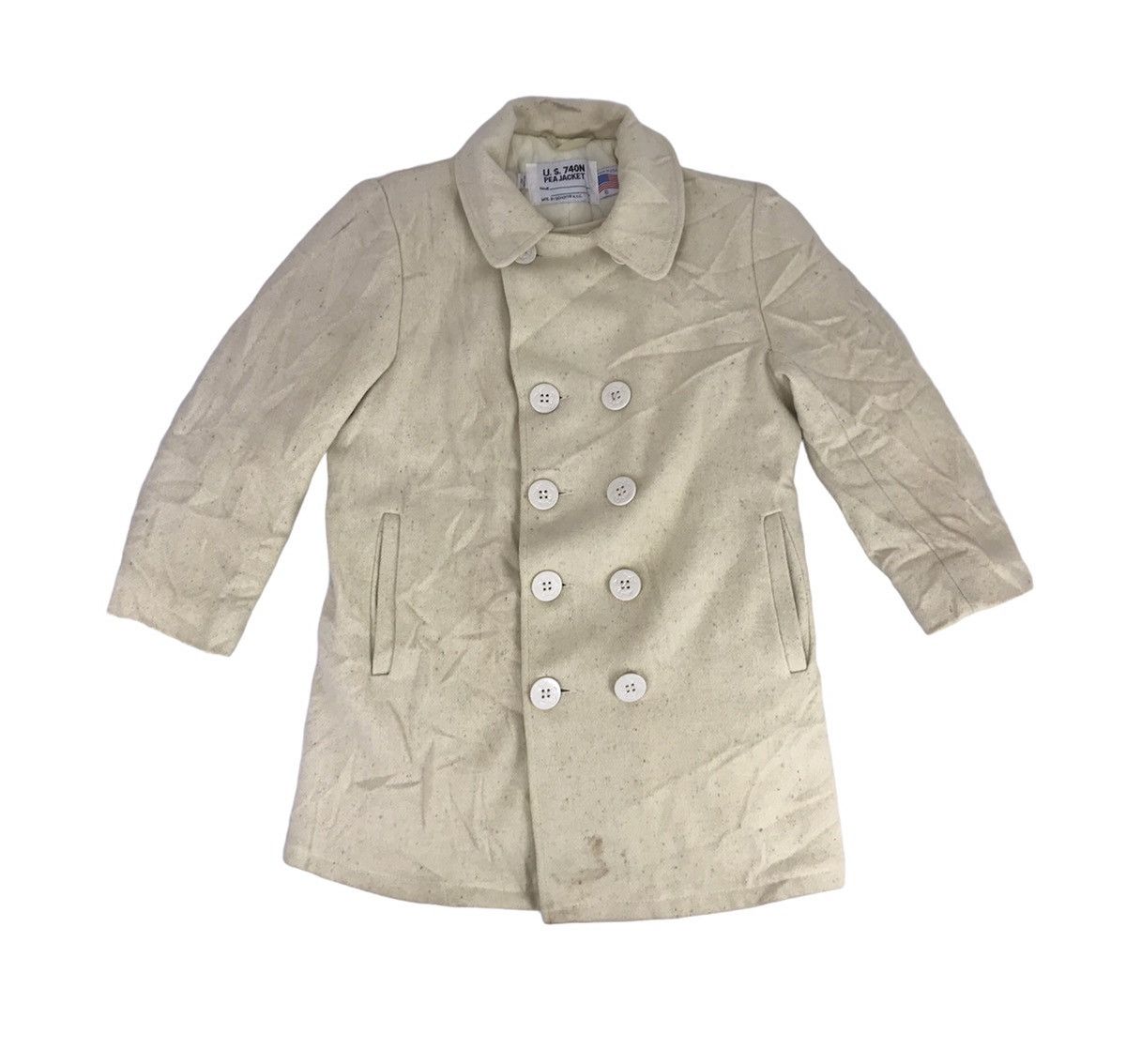 Peacoat Schott NYC US 740N Trench Jacket Double Breasted