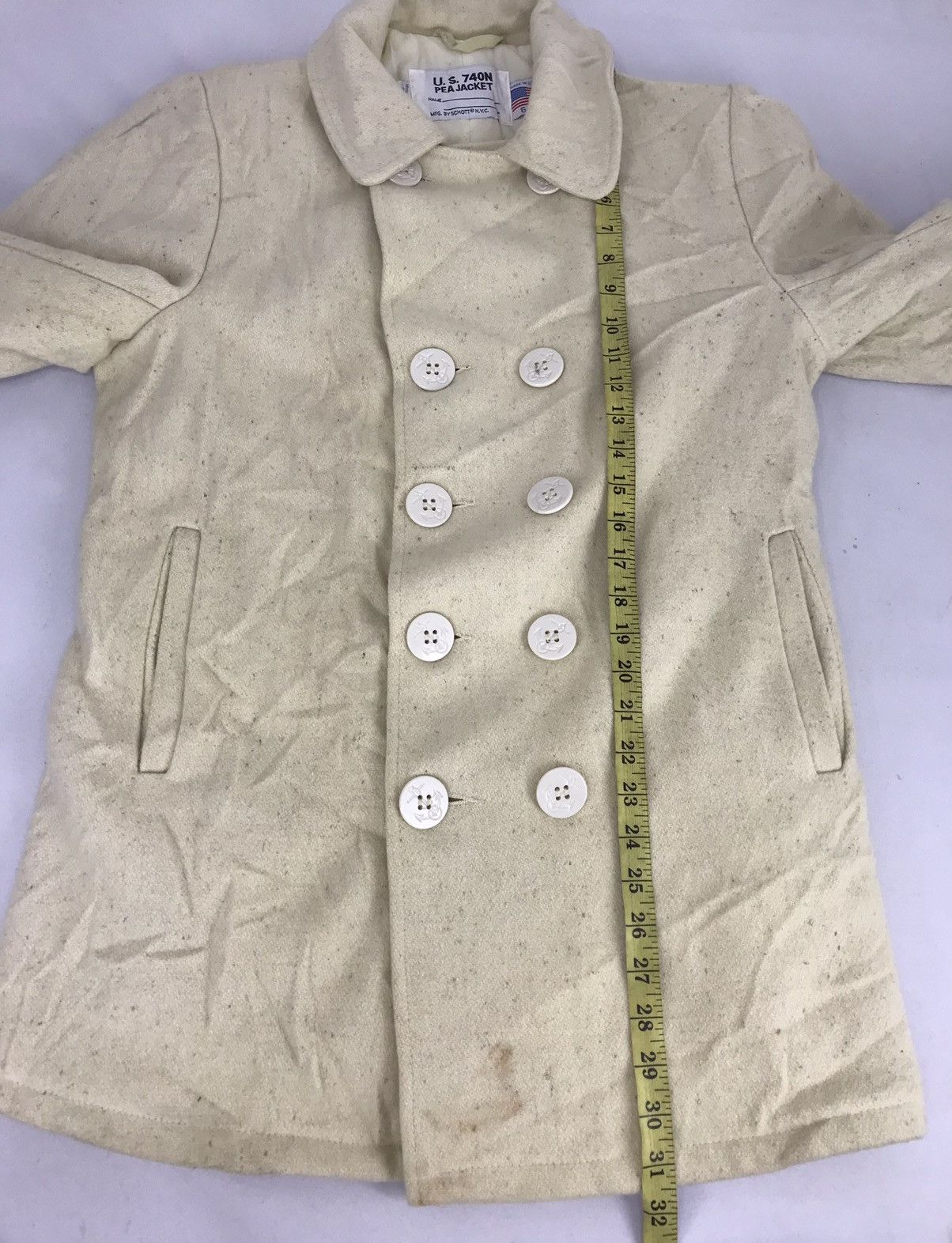 Schott Peacoat Schott NYC US 740N Trench Jacket Double Breasted Size US M / EU 48-50 / 2 - 10 Thumbnail