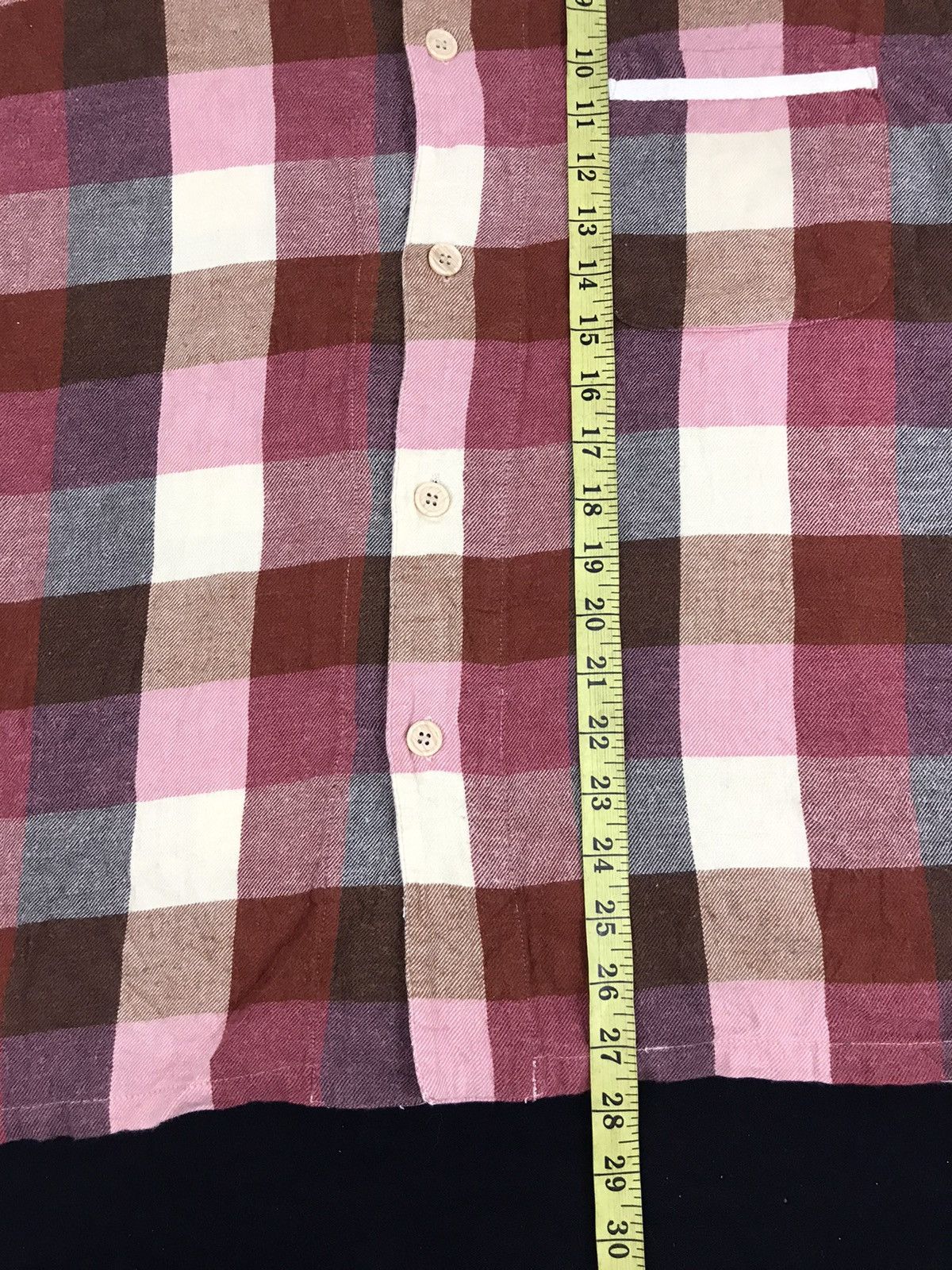 Flannel Vintage Moon Stone Plaid Checked Wear Classic Patchwork Size US M / EU 48-50 / 2 - 6 Thumbnail