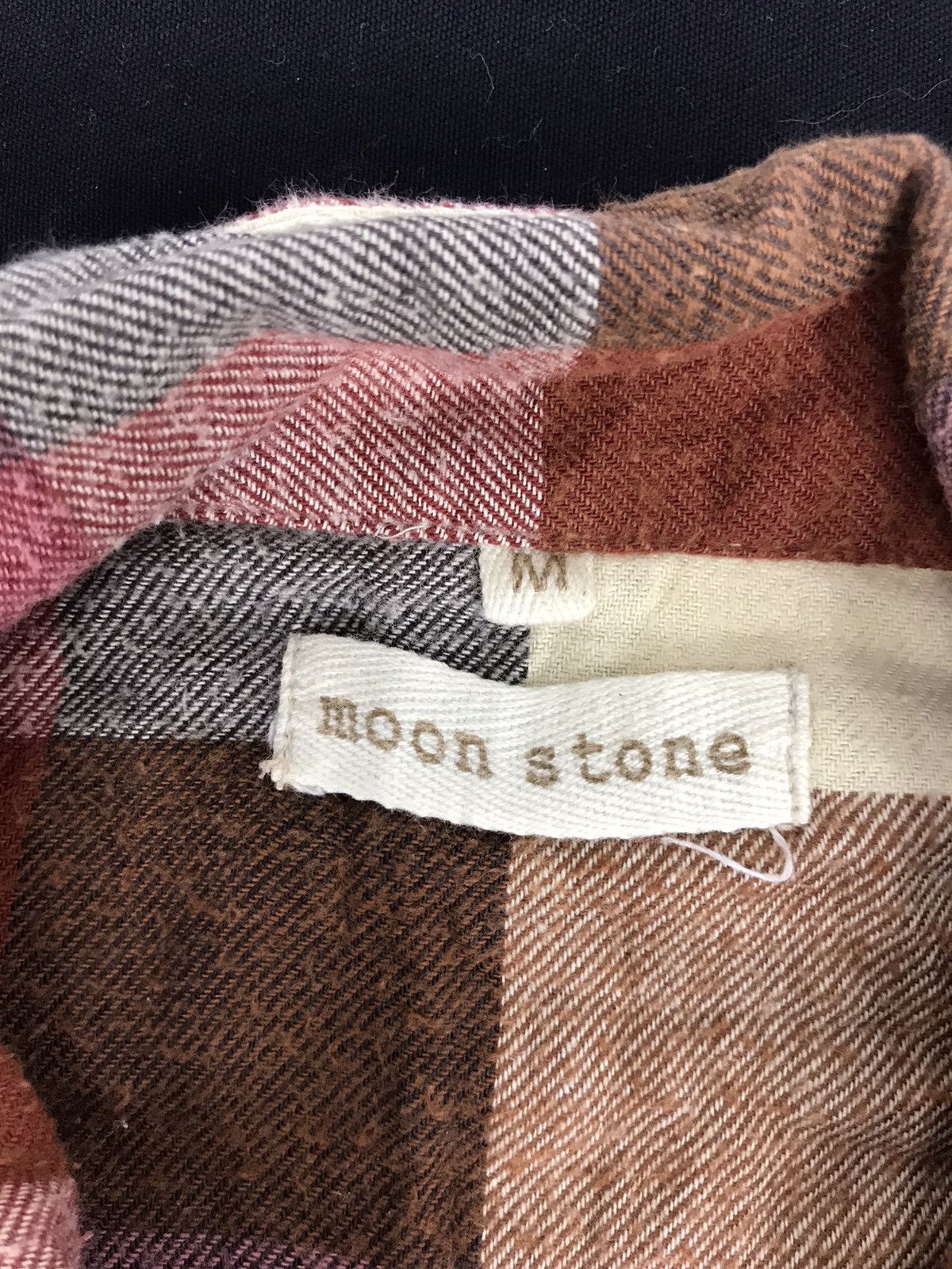 Flannel Vintage Moon Stone Plaid Checked Wear Classic Patchwork Size US M / EU 48-50 / 2 - 2 Thumbnail