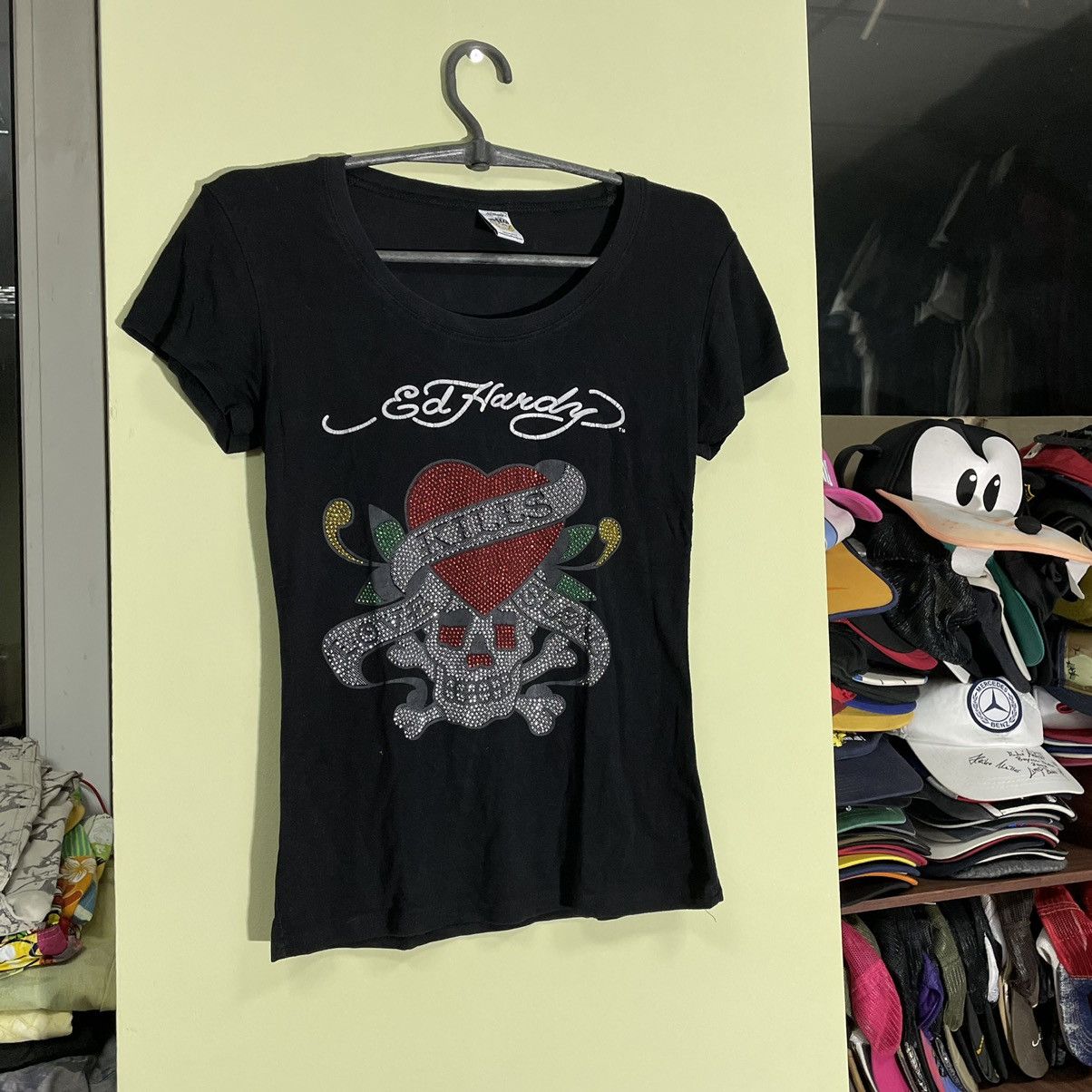Vintage Vintage Y2K Ed Hardy Faded Graphic Tee Skate Punk Cropped M Size M / US 6-8 / IT 42-44 - 3 Thumbnail