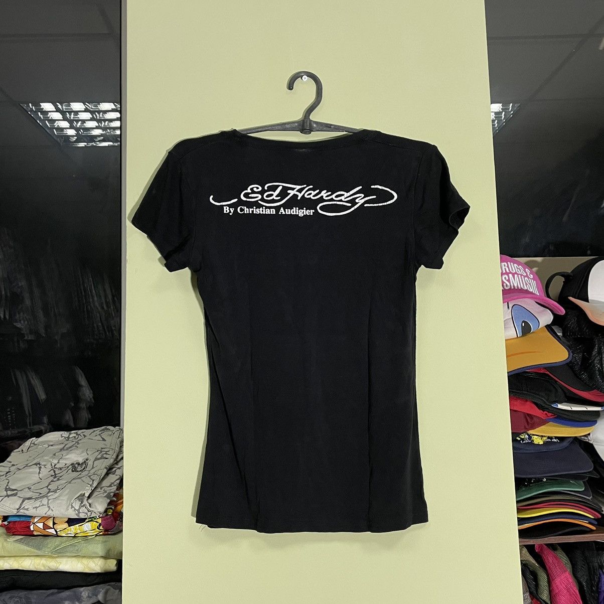 Vintage Vintage Y2K Ed Hardy Faded Graphic Tee Skate Punk Cropped M Size M / US 6-8 / IT 42-44 - 5 Thumbnail