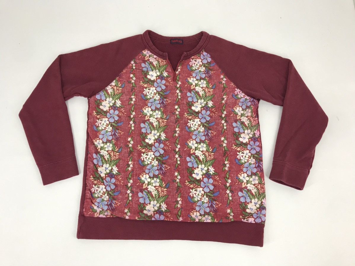 Japanese Brand Vintage Travesura Sweatshirt Floral Design Pull Over Style Size S / US 4 / IT 40 - 1 Thumbnail