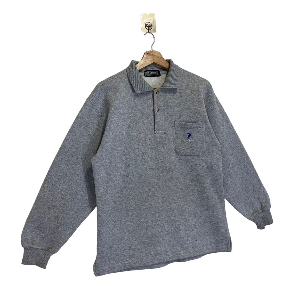 Vintage Polo Spirit Big Logo Sweatshirt Size M Size US M / EU 48-50 / 2 - 2 Thumbnail