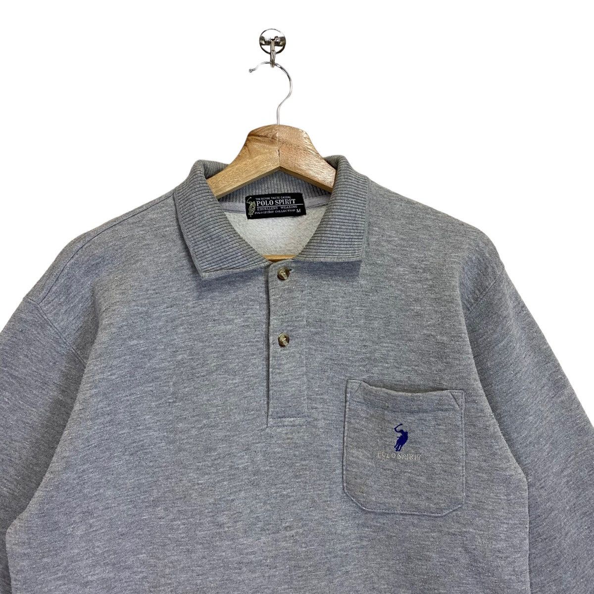 Vintage Polo Spirit Big Logo Sweatshirt Size M Size US M / EU 48-50 / 2 - 4 Thumbnail