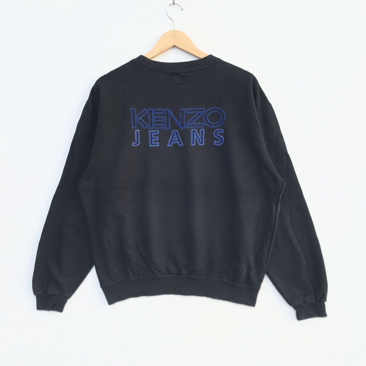 Japanese Brand × Kenzo × Vintage Vintage Kenzo Jeans Sweatshirt Crewneck Big Logo Size US L / EU 52-54 / 3 - 1 Thumbnail