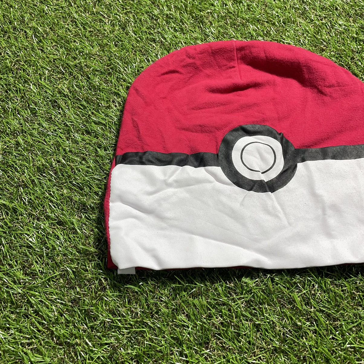 Vintage Vintage 90s Pokemon Beanie Streetwear Red White Oversized OS Size ONE SIZE - 2 Thumbnail
