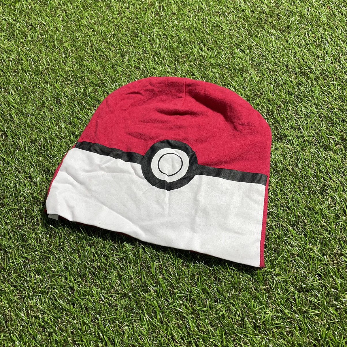 Vintage Vintage 90s Pokemon Beanie Streetwear Red White Oversized OS Size ONE SIZE - 3 Thumbnail