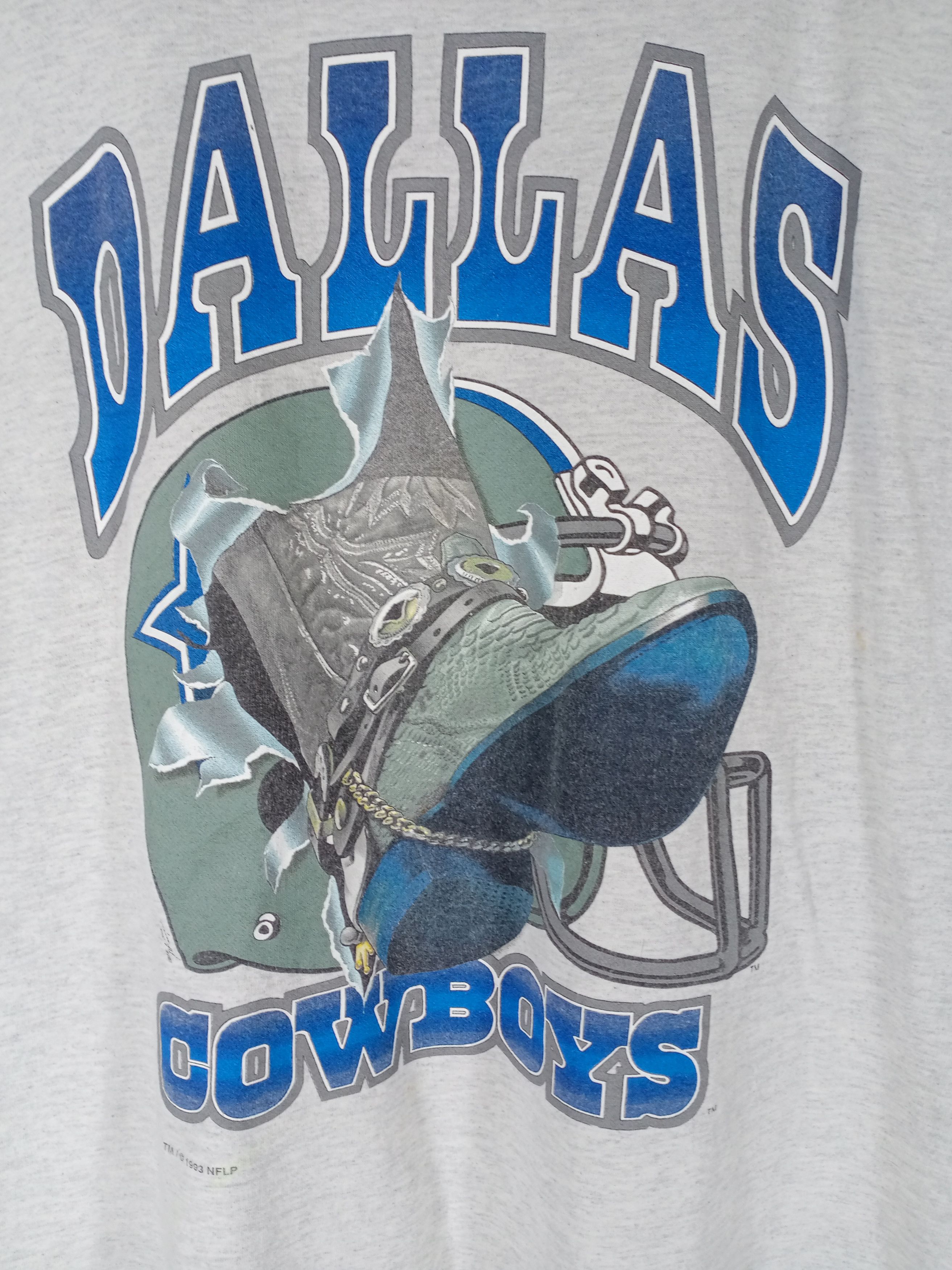 NFL Vintage 1993 Dallas Cowboys Tshirt Size US L / EU 52-54 / 3 - 5 Thumbnail