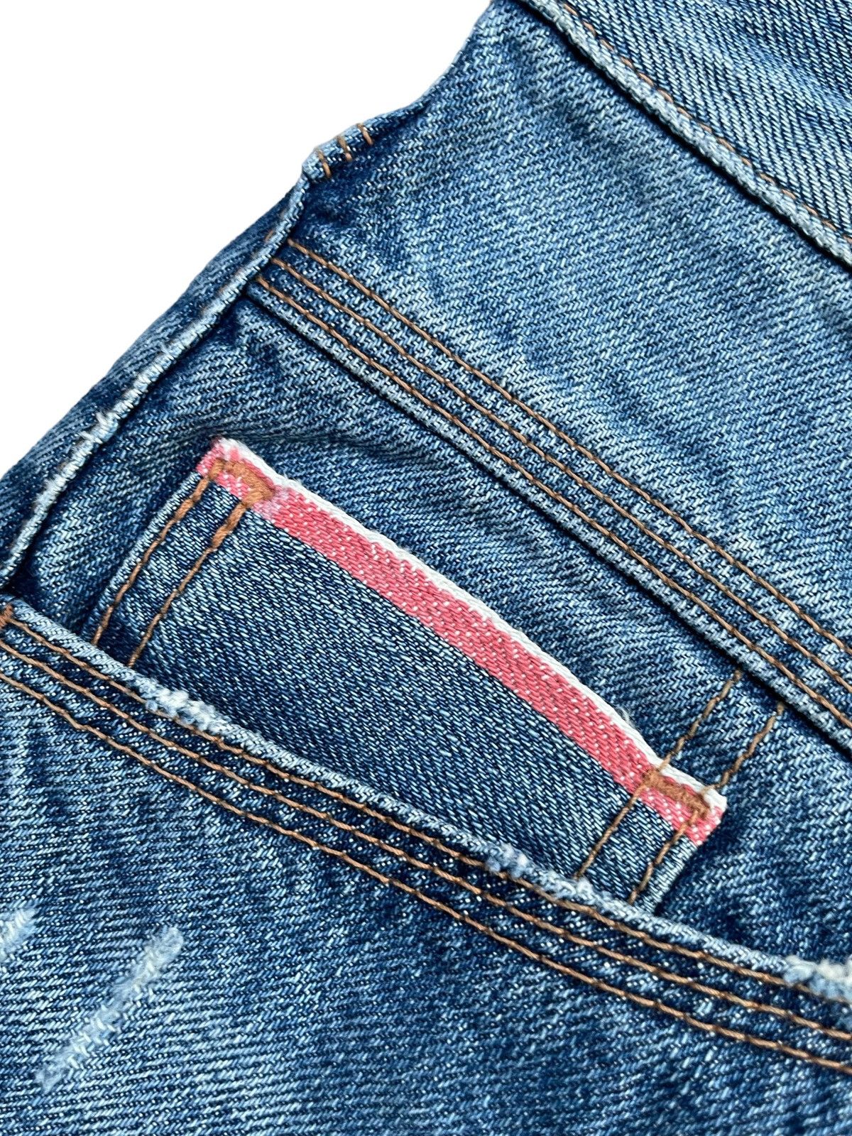 Designer × Marithe + Francois Girbaud Vintage Marithe Francois Girbaud Selvedge Distresed Denim Size US 31 - 11 Thumbnail