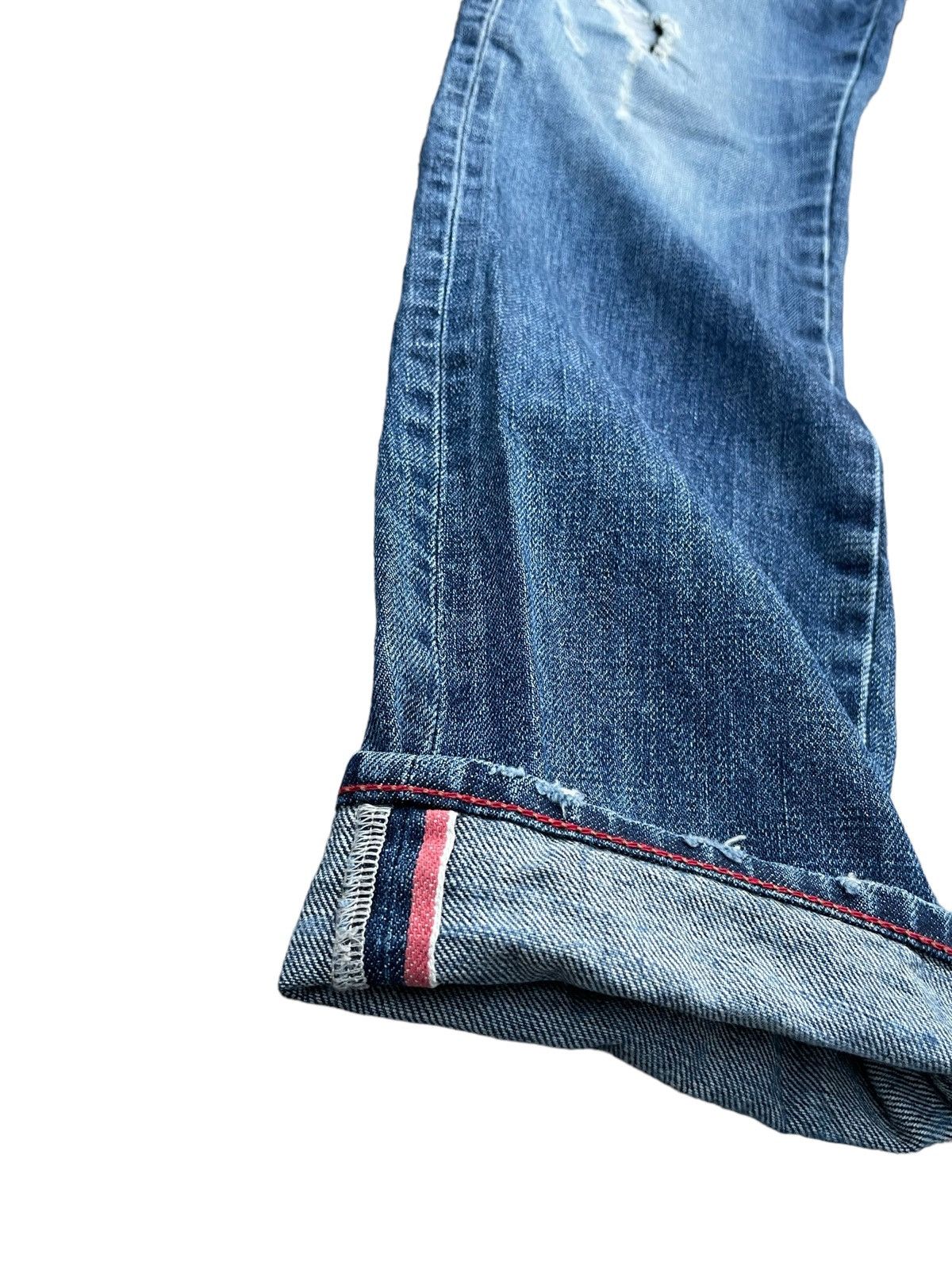Designer × Marithe + Francois Girbaud Vintage Marithe Francois Girbaud Selvedge Distresed Denim Size US 31 - 5 Thumbnail
