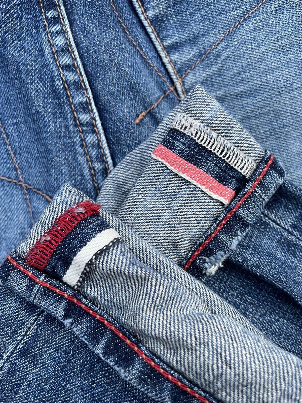 Designer × Marithe + Francois Girbaud Vintage Marithe Francois Girbaud Selvedge Distresed Denim Size US 31 - 19 Thumbnail
