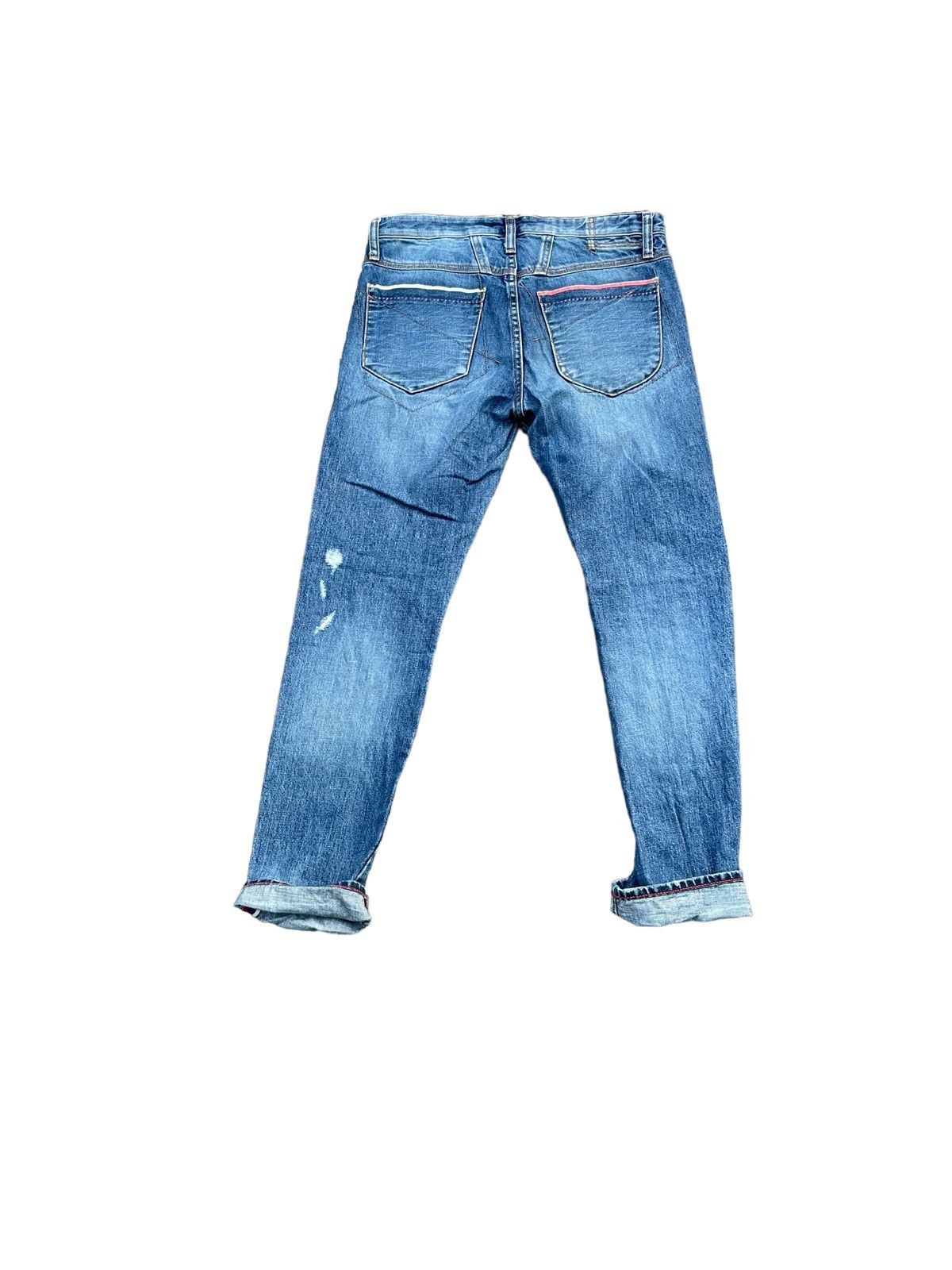Designer × Marithe + Francois Girbaud Vintage Marithe Francois Girbaud Selvedge Distresed Denim Size US 31 - 12 Thumbnail