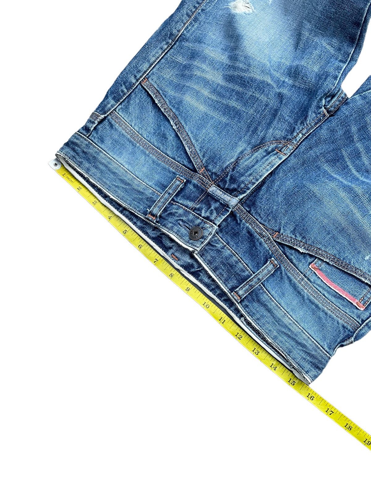 Designer × Marithe + Francois Girbaud Vintage Marithe Francois Girbaud Selvedge Distresed Denim Size US 31 - 2 Thumbnail
