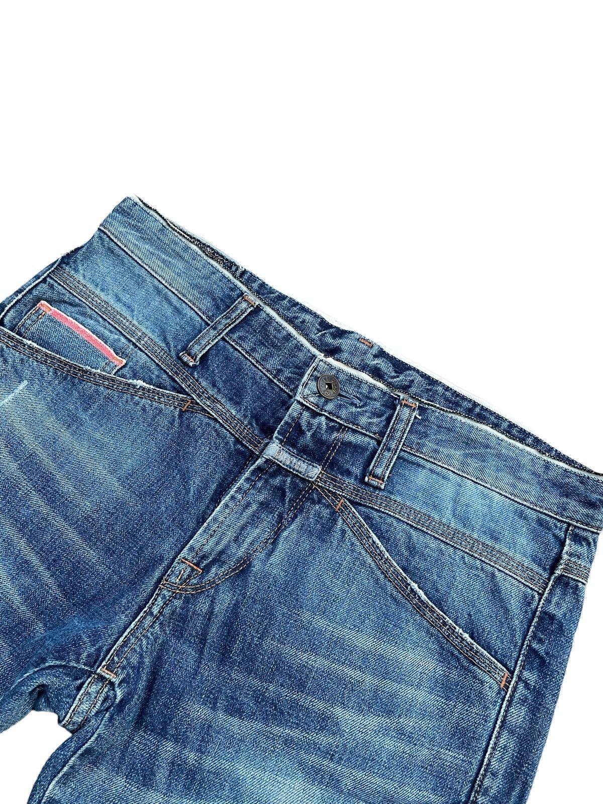 Designer × Marithe + Francois Girbaud Vintage Marithe Francois Girbaud Selvedge Distresed Denim Size US 31 - 10 Thumbnail