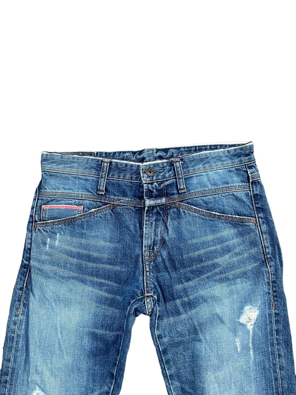 Designer × Marithe + Francois Girbaud Vintage Marithe Francois Girbaud Selvedge Distresed Denim Size US 31 - 9 Thumbnail