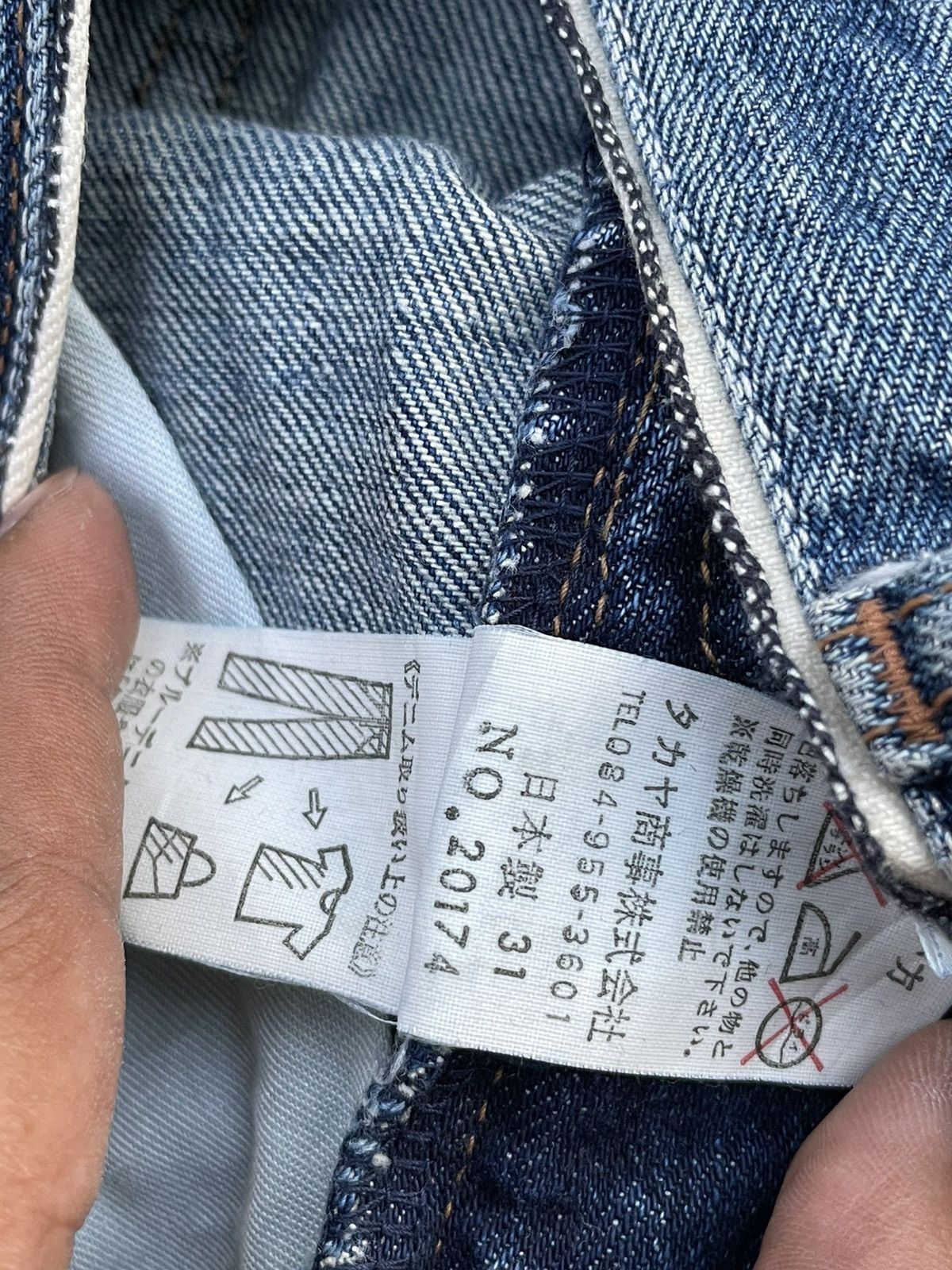 Designer × Marithe + Francois Girbaud Vintage Marithe Francois Girbaud Selvedge Distresed Denim Size US 31 - 21 Thumbnail