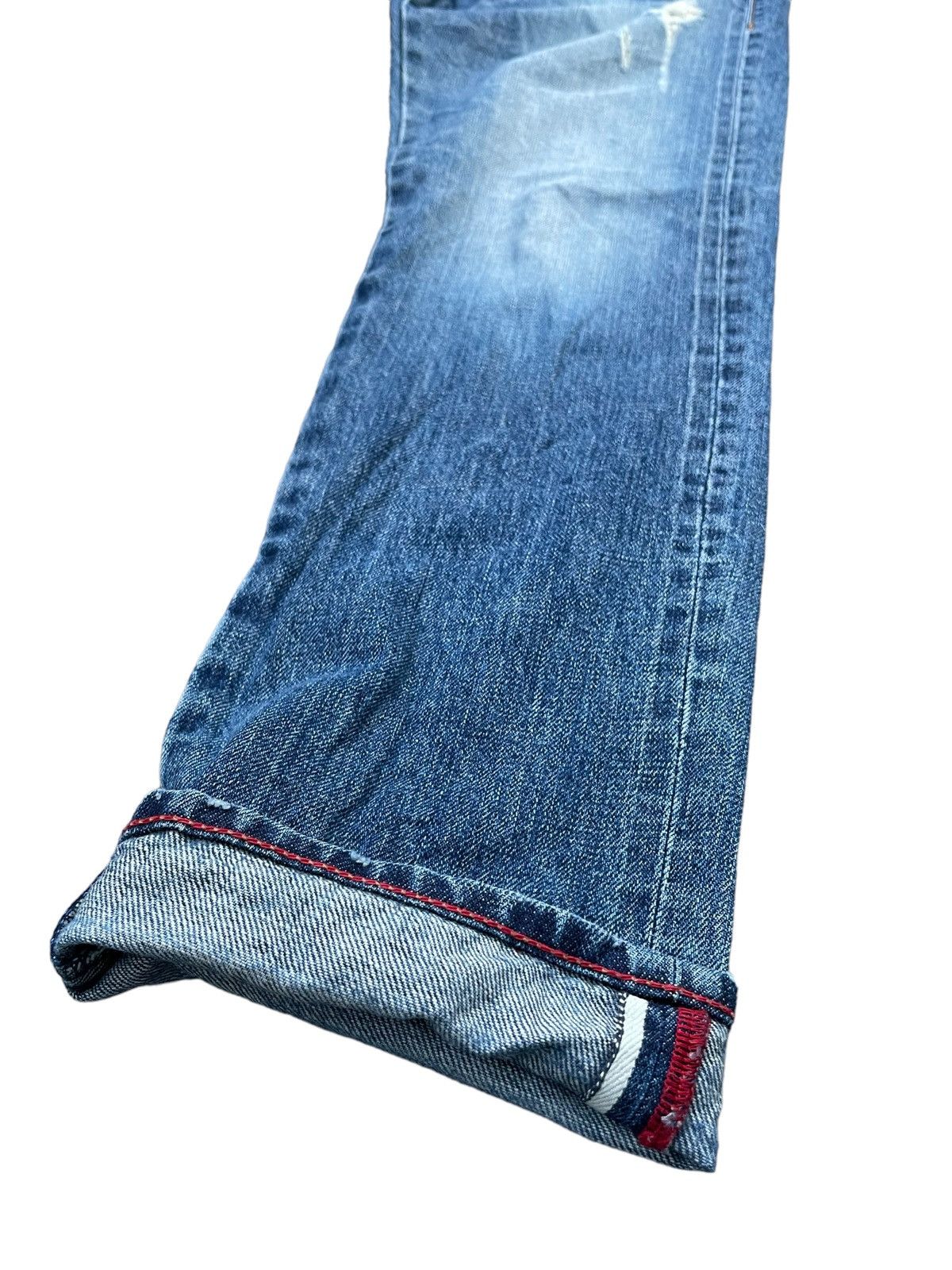 Designer × Marithe + Francois Girbaud Vintage Marithe Francois Girbaud Selvedge Distresed Denim Size US 31 - 4 Thumbnail