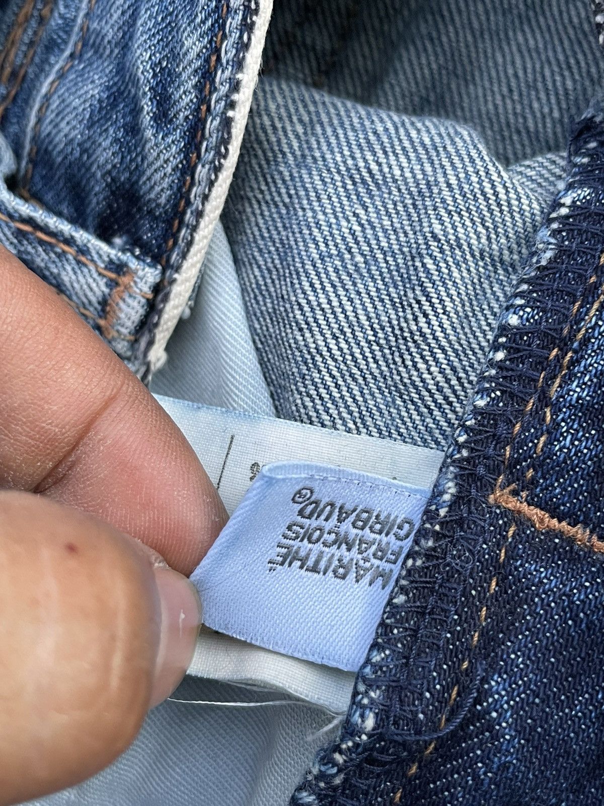 Designer × Marithe + Francois Girbaud Vintage Marithe Francois Girbaud Selvedge Distresed Denim Size US 31 - 23 Thumbnail