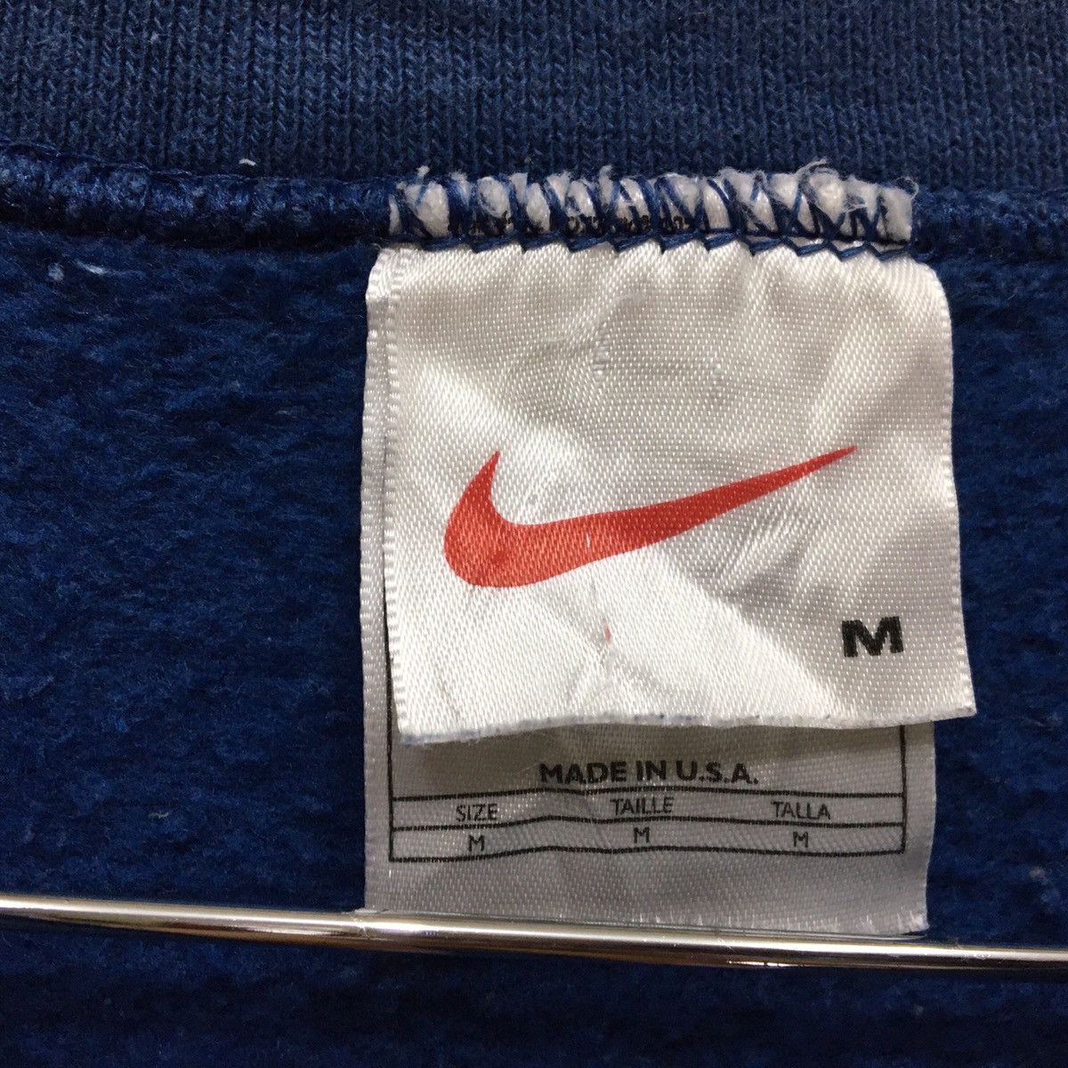 Nike Vintage 90s Nike Small Swoosh Sweatshirt Made In Usa Size US M / EU 48-50 / 2 - 6 Thumbnail