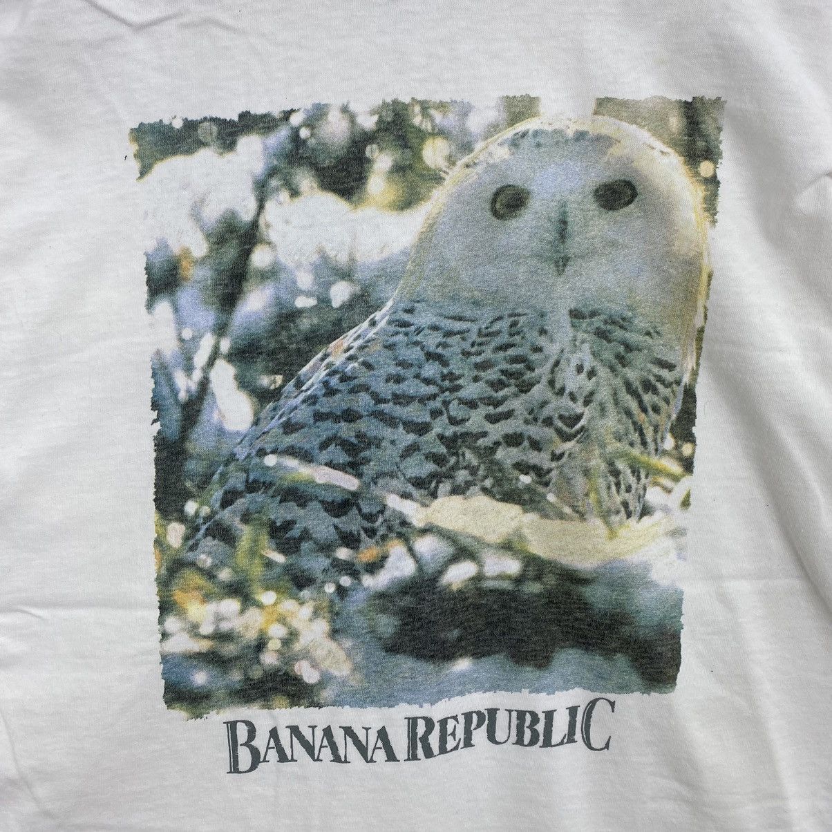 Banana Republic Vintage BANANA REPUBLIC Owl Image Print Pocket White Short Size US M / EU 48-50 / 2 - 2 Thumbnail