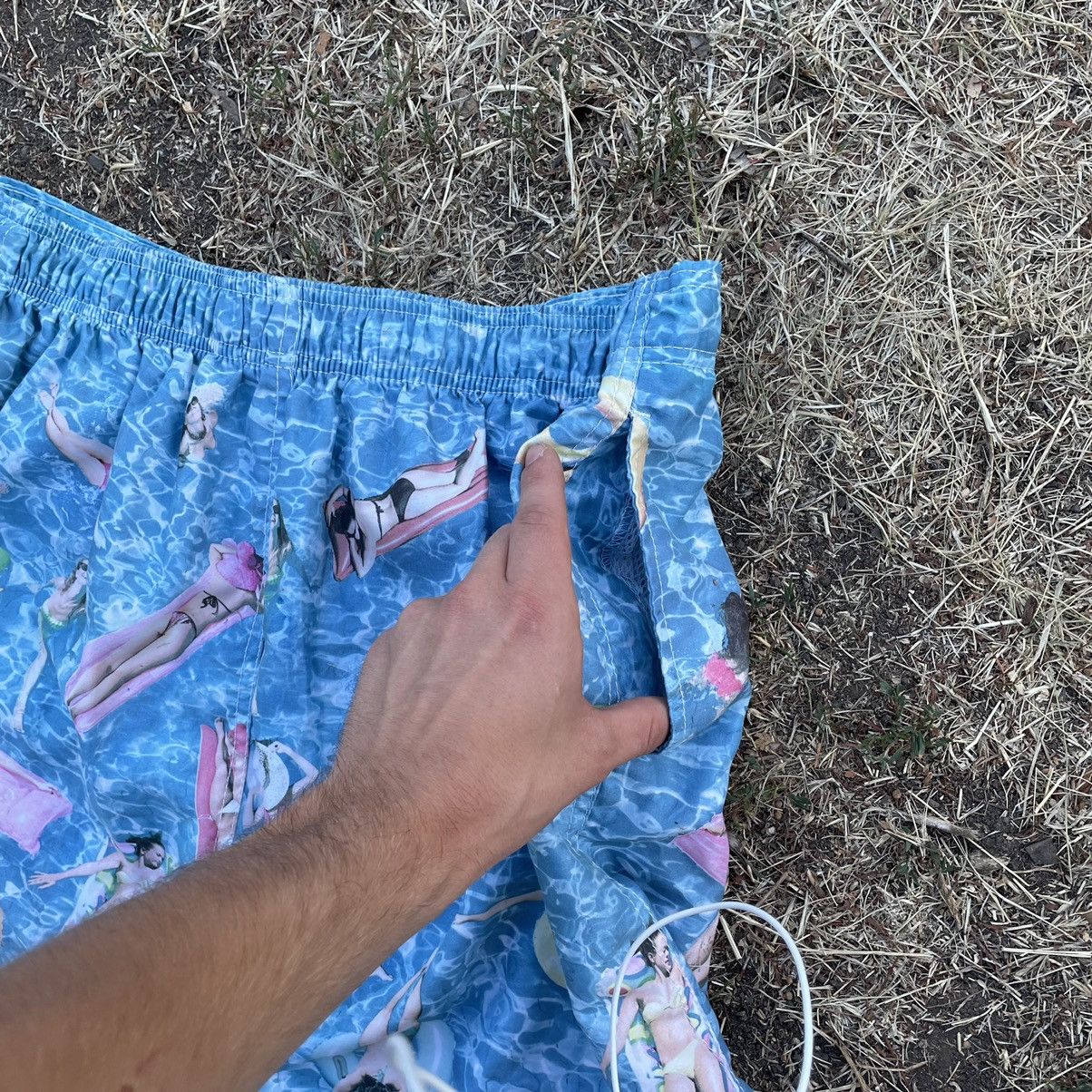 Vintage Vintage 90s Y2K All Over Print Swim Shorts Rave Streetwear 3 Size US 32 / EU 48 - 5 Thumbnail