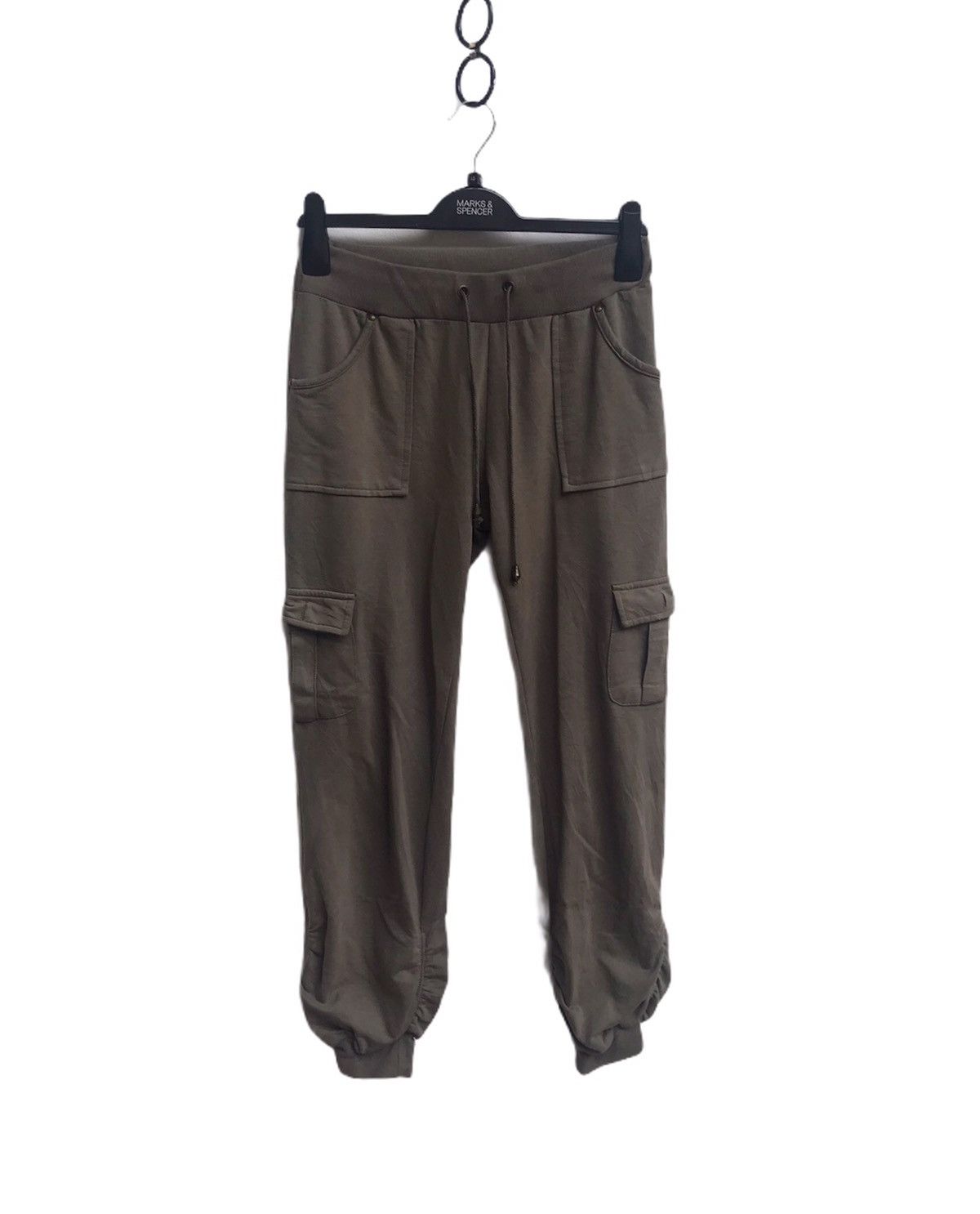 image of Vintage Nice Cargo Sweatpants in Light Green, Men's (Size 26)