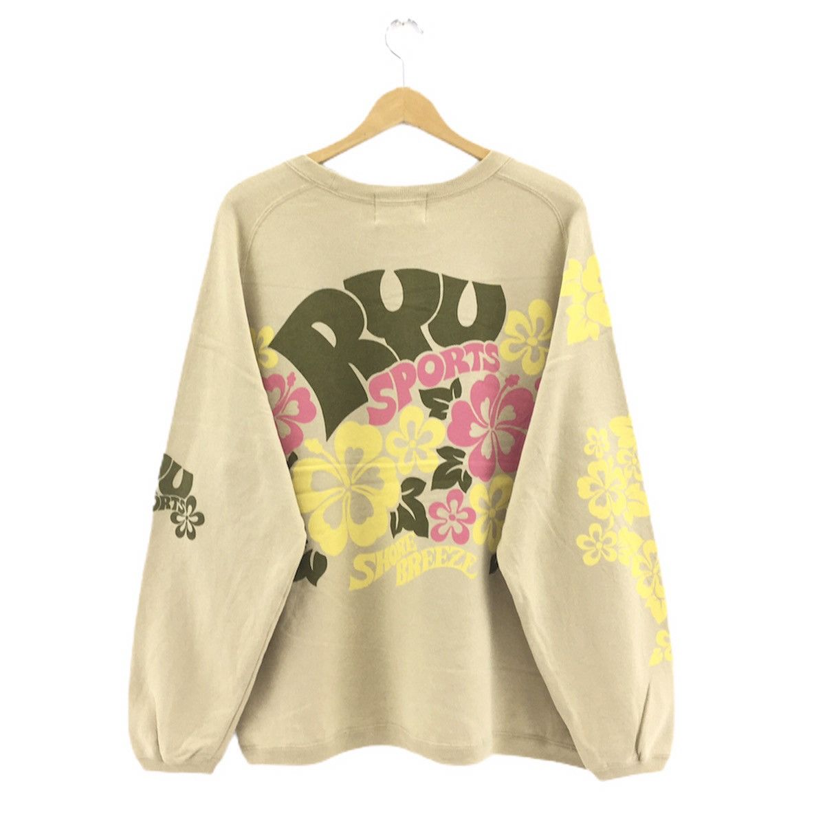Japanese Brand Ryu Sports Flowers Crewneck Sweatshirt Big Logo Size US L / EU 52-54 / 3 - 2 Thumbnail