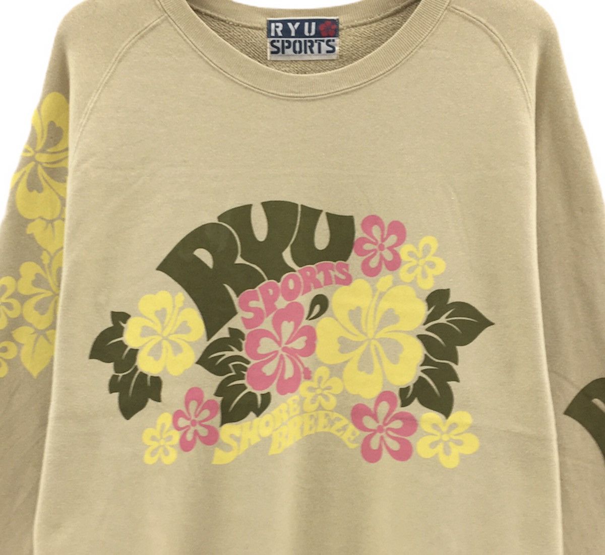 Japanese Brand Ryu Sports Flowers Crewneck Sweatshirt Big Logo Size US L / EU 52-54 / 3 - 7 Thumbnail