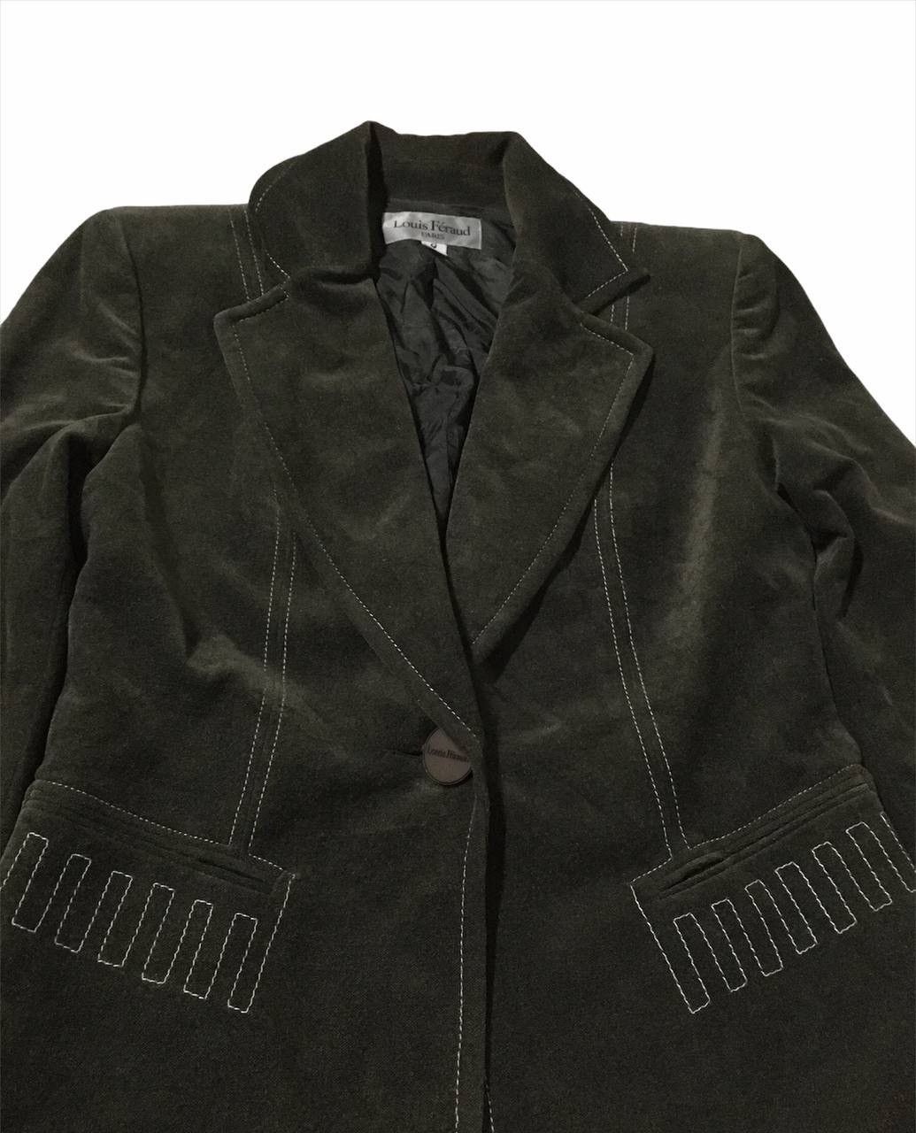 Louis Feraud 🔥Very Rare Louis Feraud Paris Soft Fleece Blazer Size S / US 4 / IT 40 - 4 Thumbnail