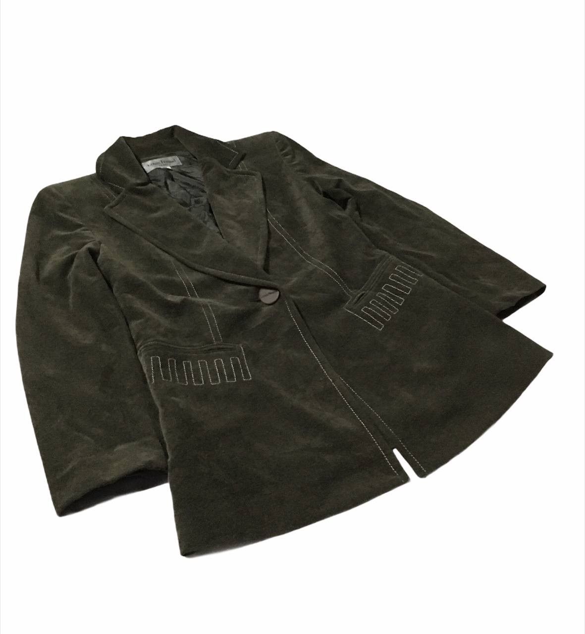 Louis Feraud 🔥Very Rare Louis Feraud Paris Soft Fleece Blazer Size S / US 4 / IT 40 - 3 Thumbnail