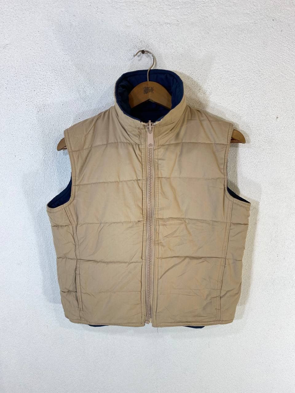 image of Retro Jacket x Ski Vintage The Limited Skiwear Retro Puffer Reversible Vest in Brown (Size Small)