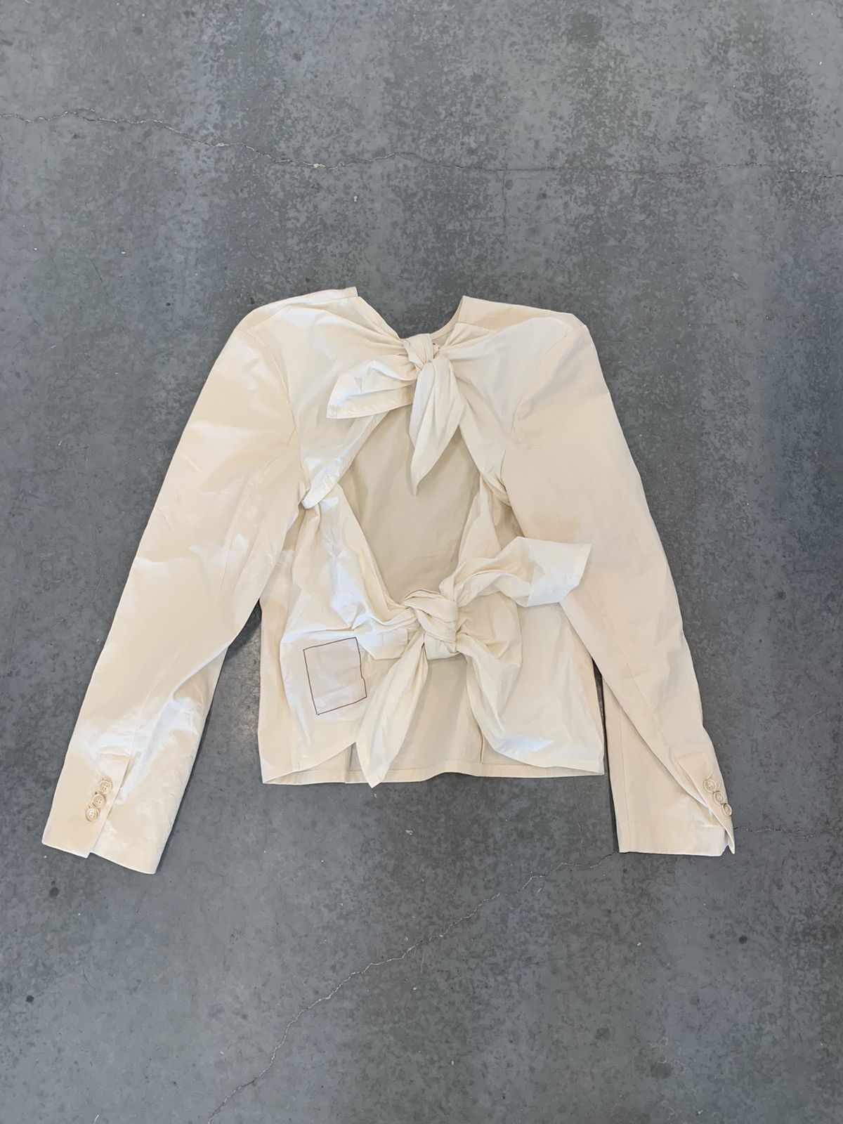 Uma Wang Rear Tie Long Sleeve Blouse (last drop) Size M / US 6-8 / IT 42-44 - 2 Thumbnail