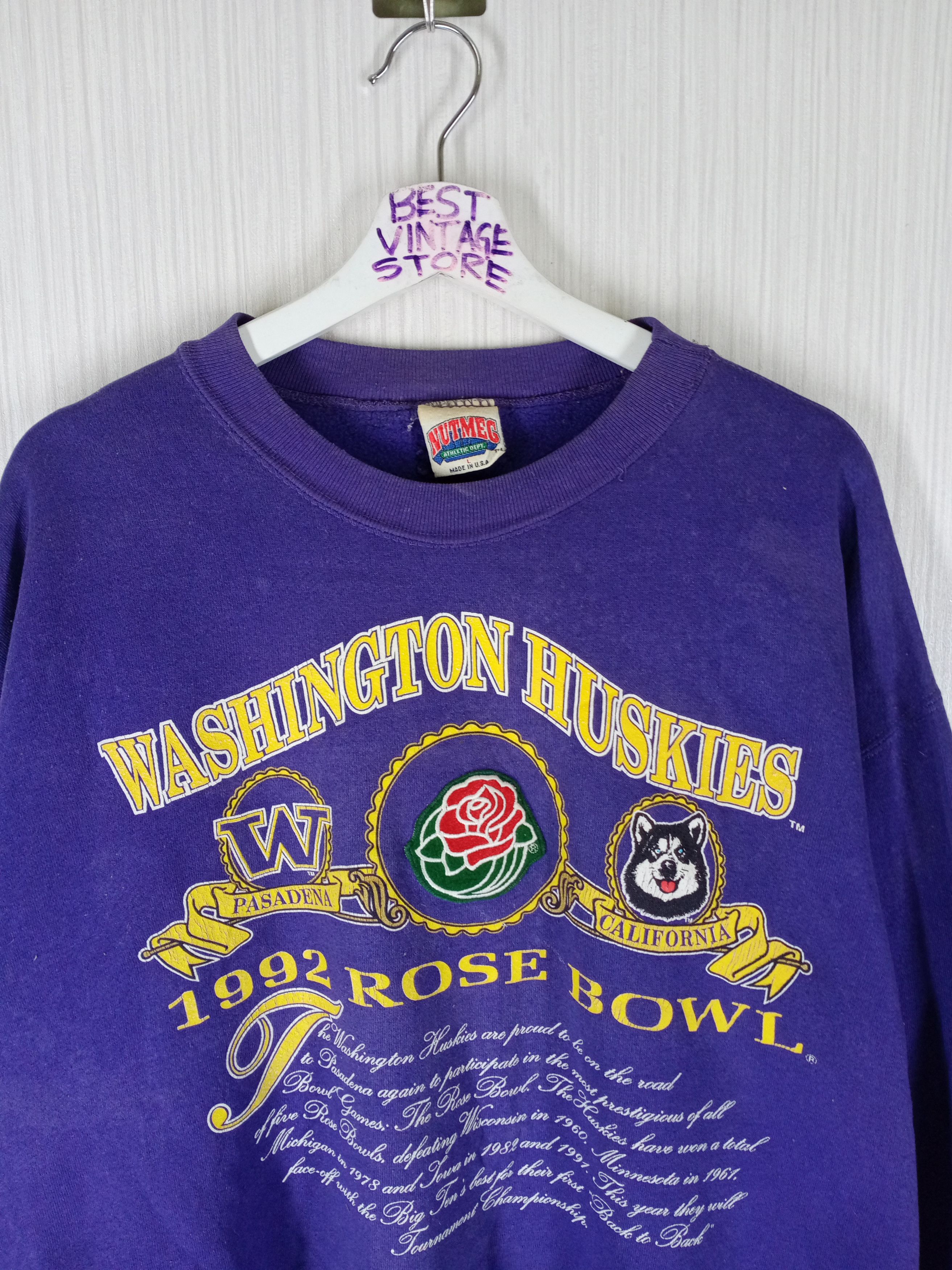 Vintage 1992 Rose Bowl Washington Huskies Sweatshirt