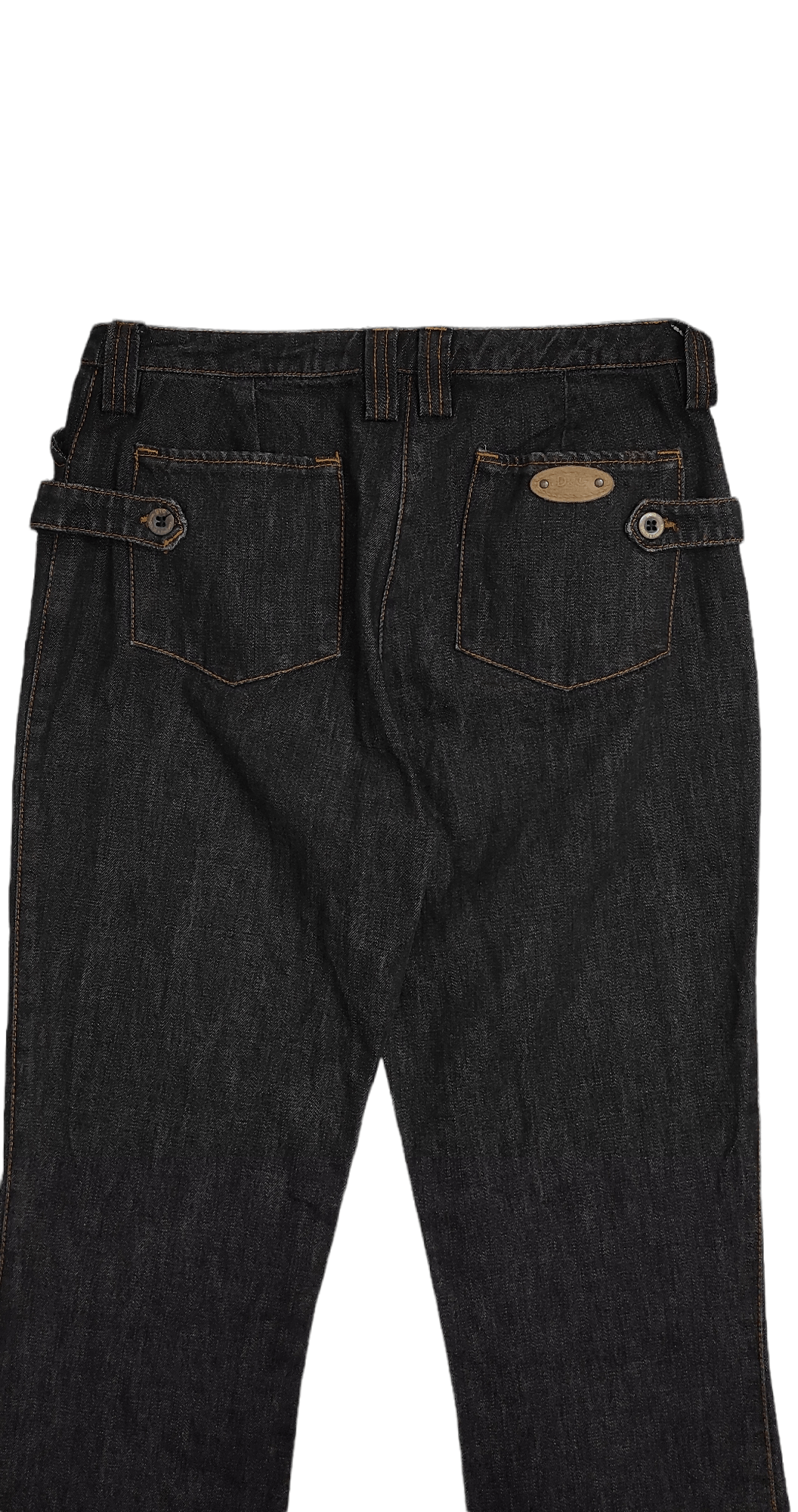 Dolce & Gabbana Archive AW2004 DOLCE & GABBANA Black Design women's jeans Size 26" / US 2 / IT 38 - 9 Thumbnail