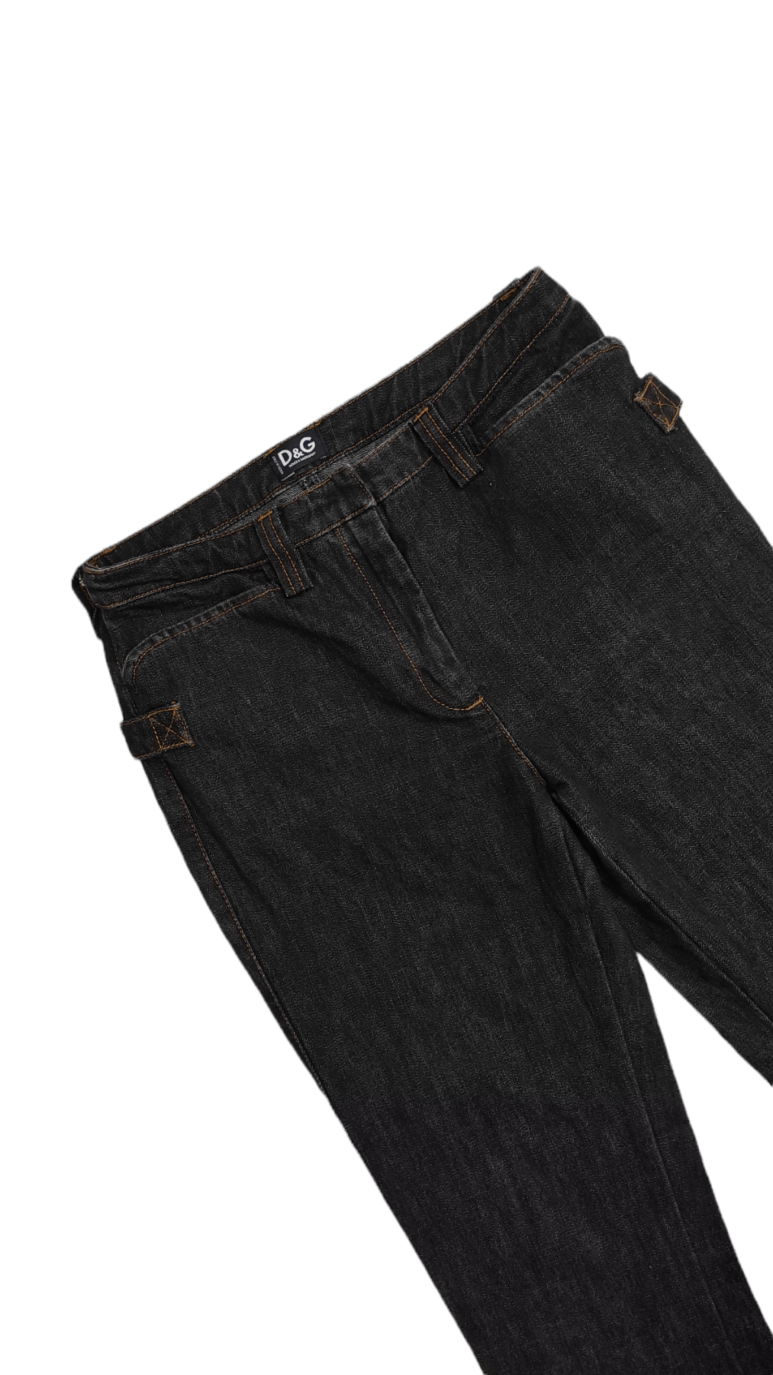 Dolce & Gabbana Archive AW2004 DOLCE & GABBANA Black Design women's jeans Size 26" / US 2 / IT 38 - 7 Thumbnail